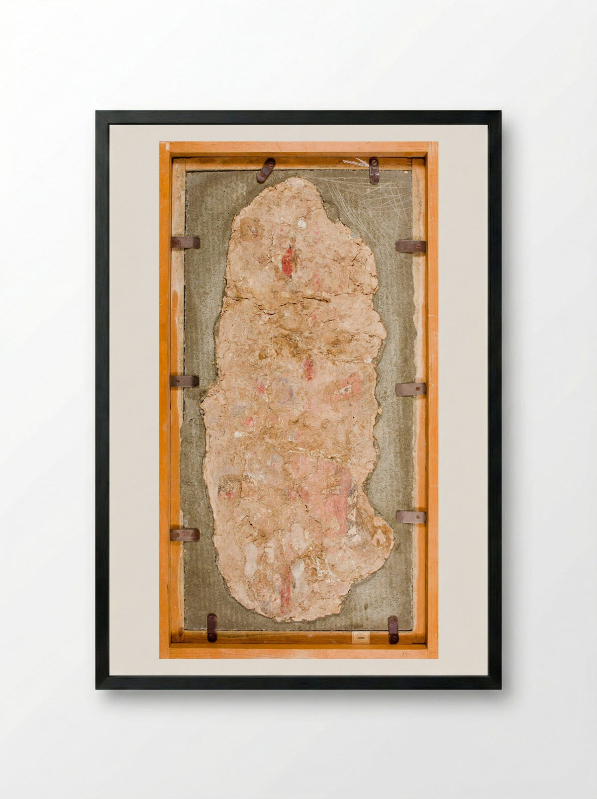 Wall Painting from Nuzi (Fragment) - Unknown Artist - Framed Print Black