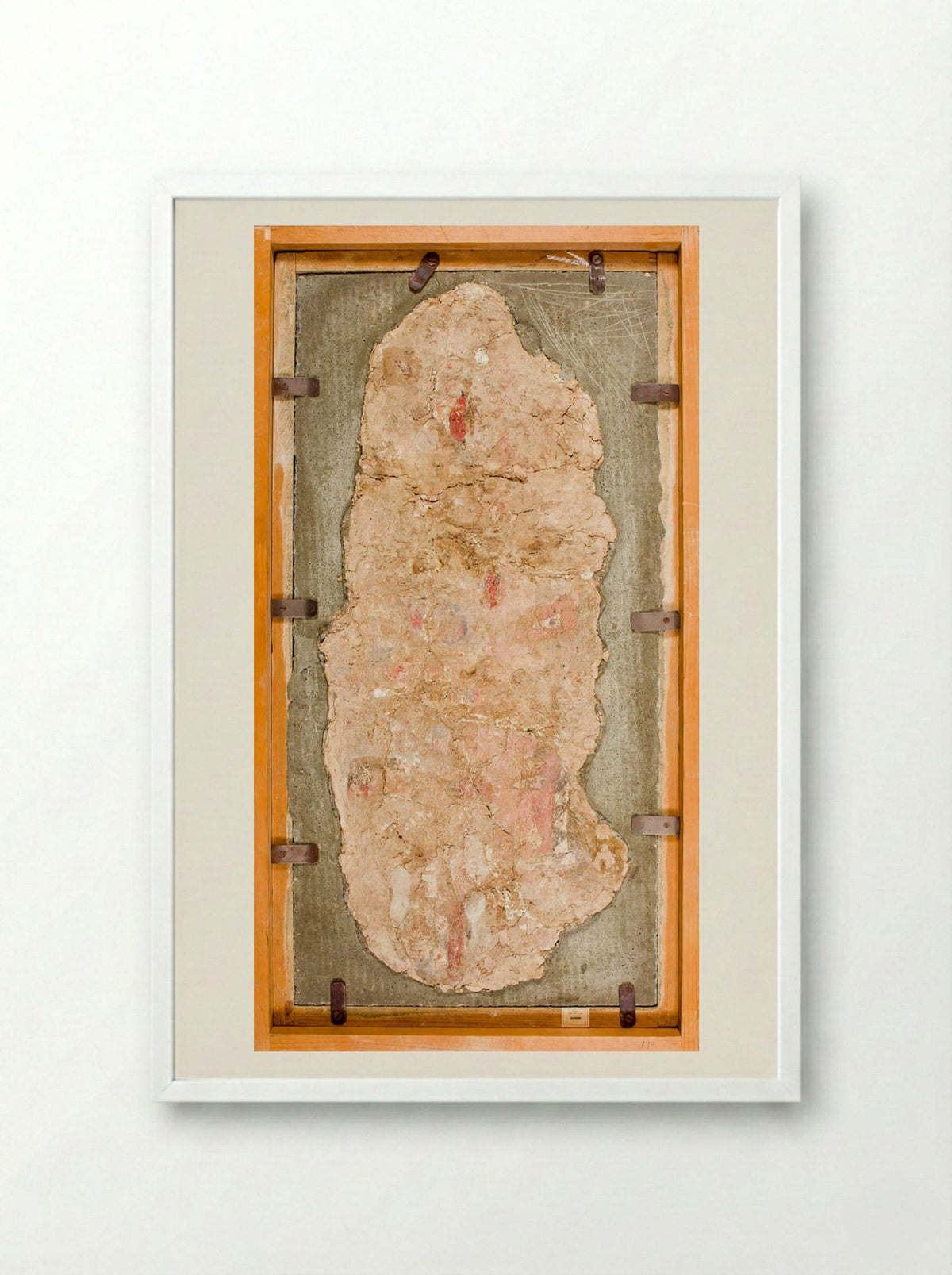 Wall Painting from Nuzi (Fragment) - Unknown Artist - Framed Print White