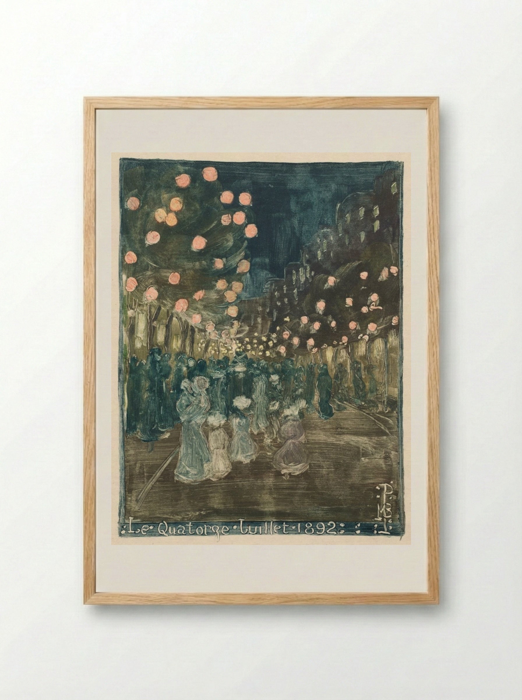Bastille Day - Maurice Prendergast - Framed Print Wood