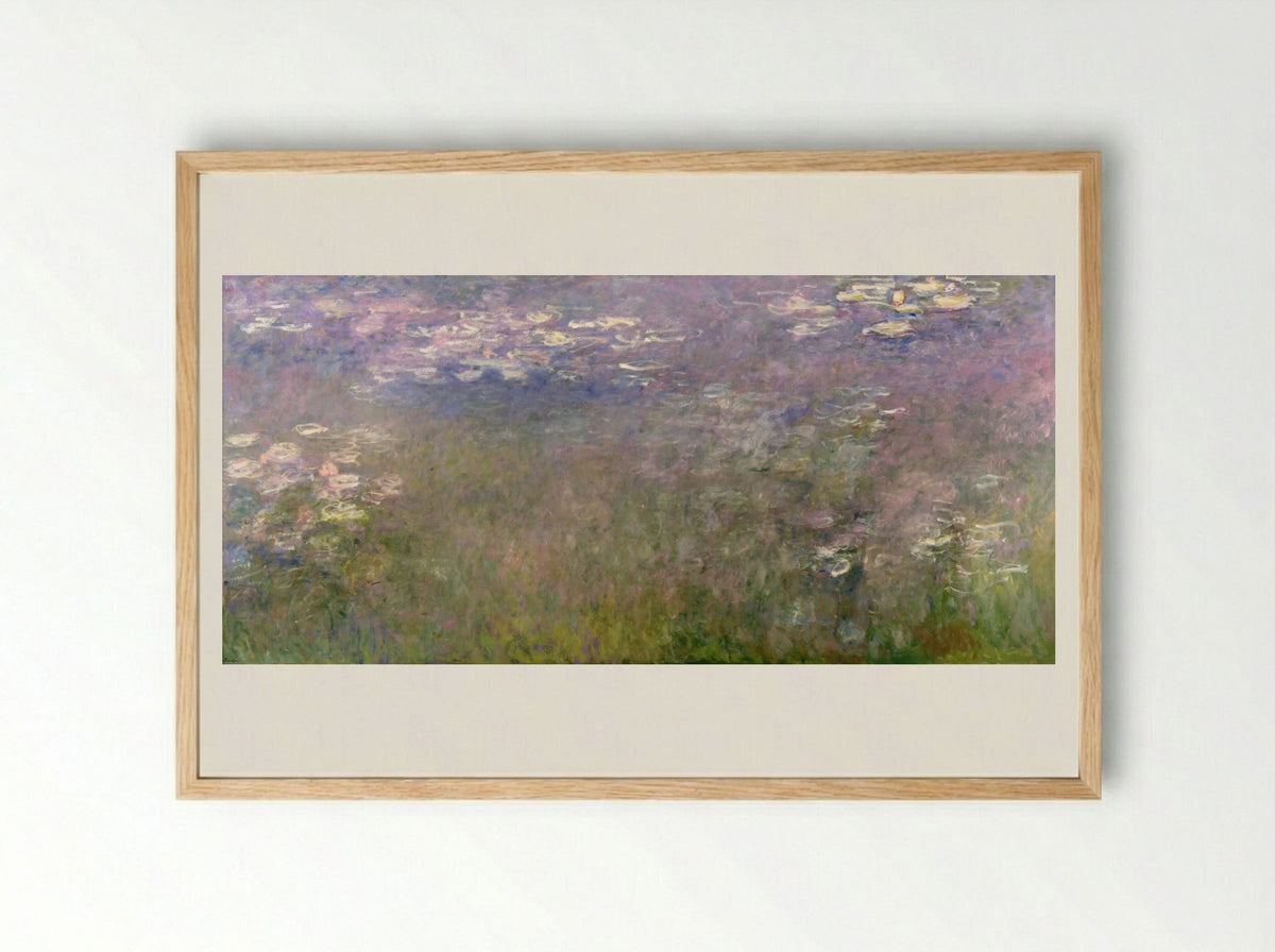 Water Lilies (Agapanthus) - Claude Monet - Framed Print Wood