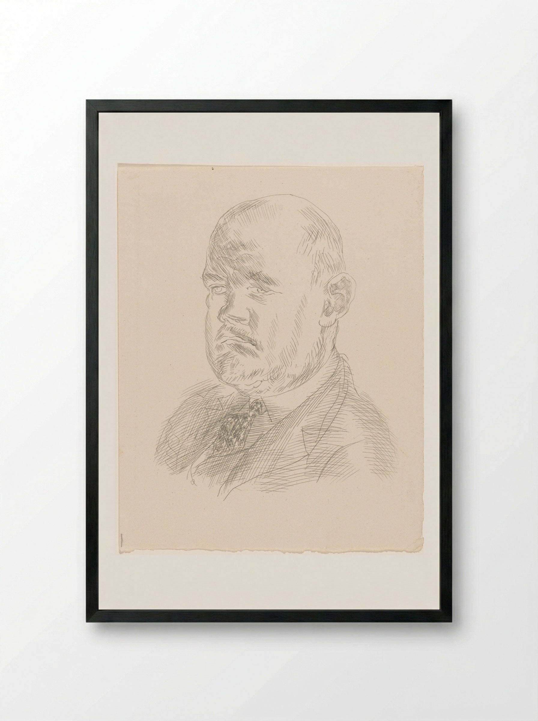 Portrait of Ambroise Vollard - Raoul Dufy - Framed Print Black