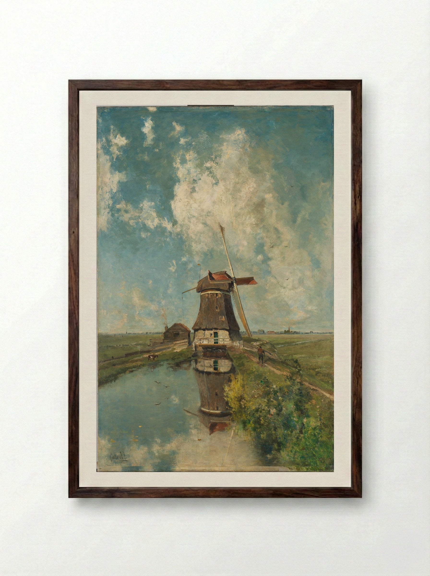 In the Month of July - Paul Joseph Constantin Gabriël - Framed Print Dark Wood