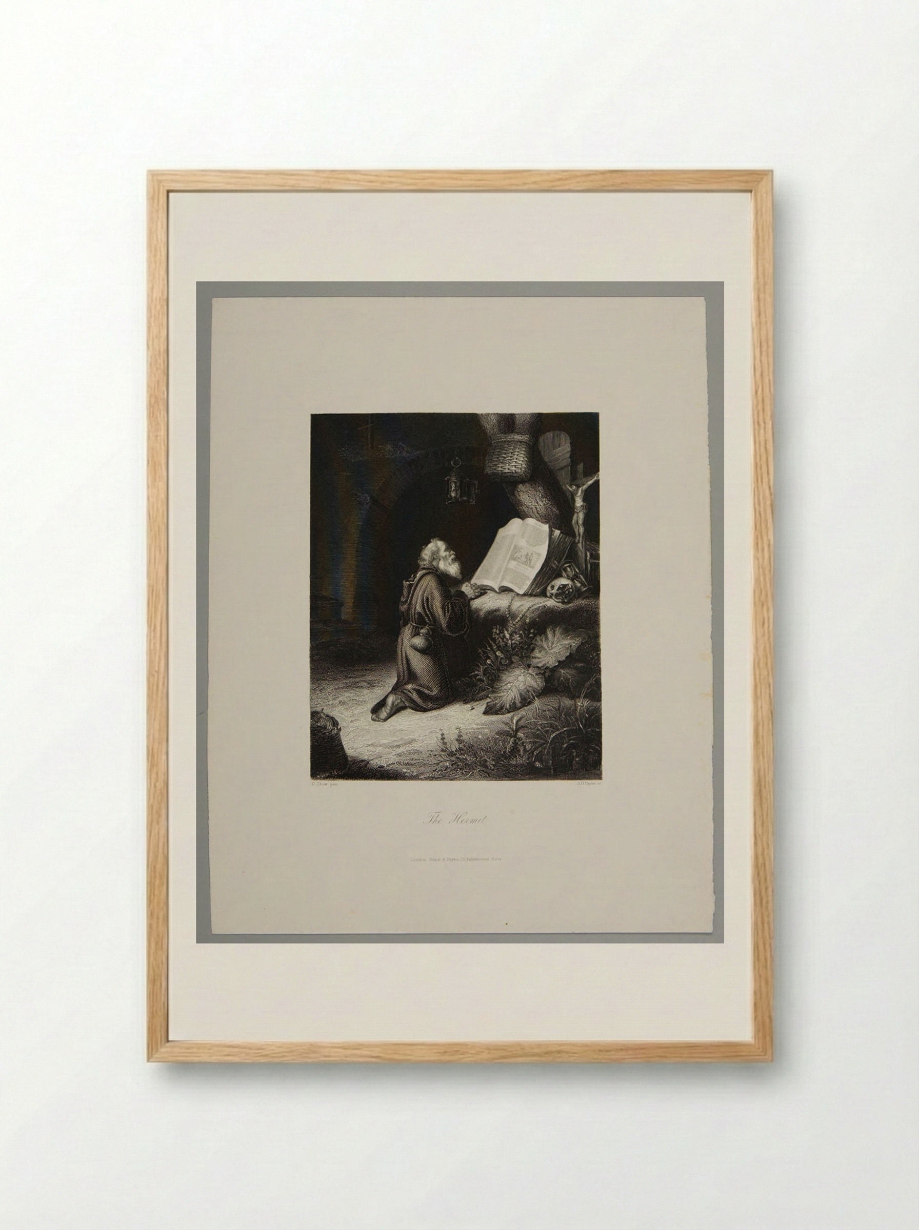 The Hermit - Albert Henry Payne - Framed Print Wood