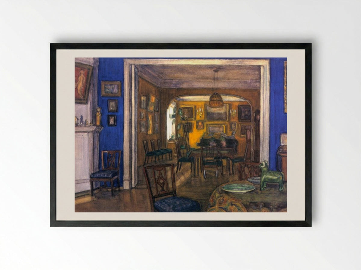 Interieur - Alexandre Benois - Framed Print Black