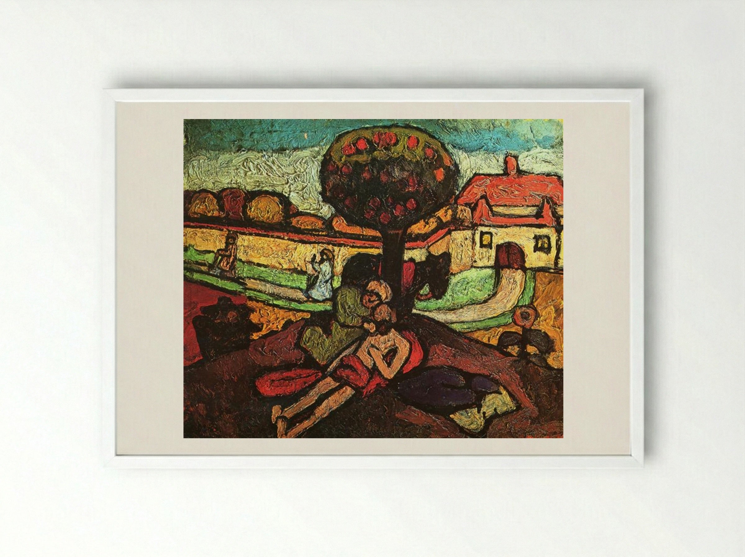 The Good Samaritan - Paula Modersohn-Becker - Framed Print White