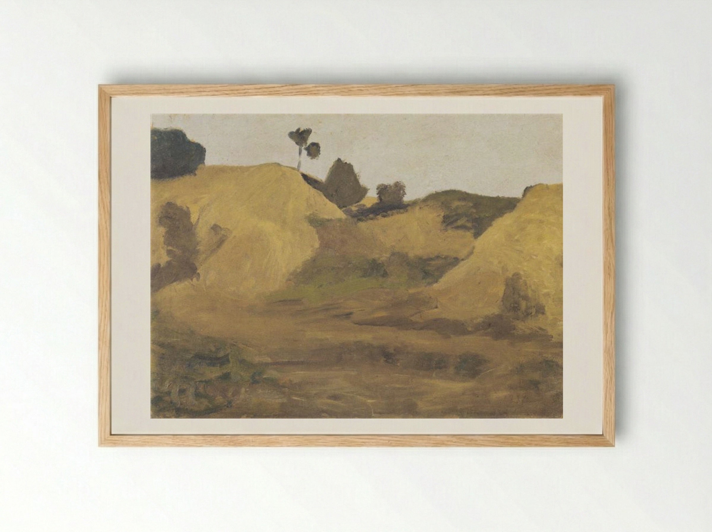 Sand pit at Weyersberg - Paula Modersohn-Becker - Framed Print Wood