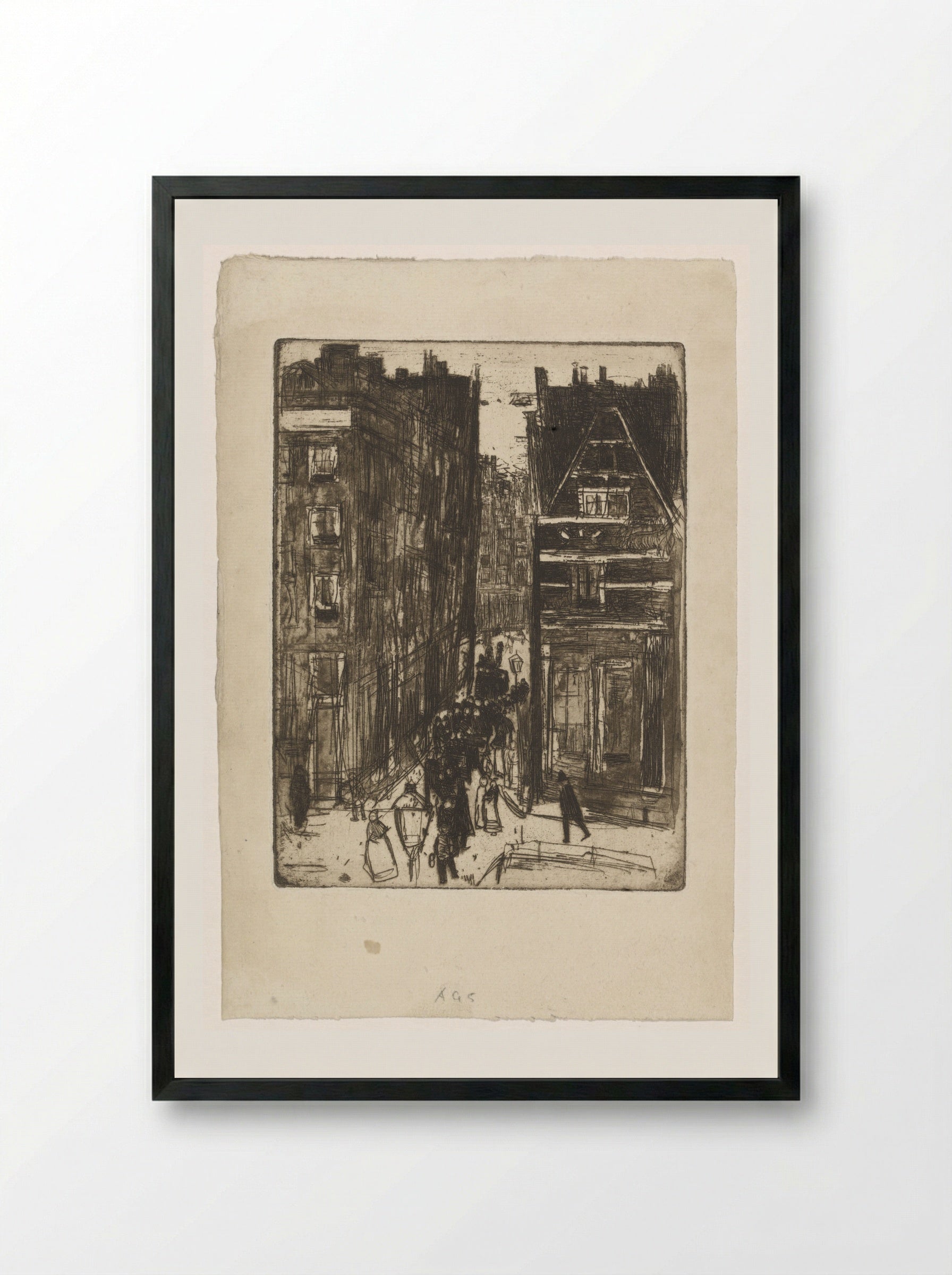 Gasthuismolensteeg in Amsterdam - Isaac Israels - Framed Print Black