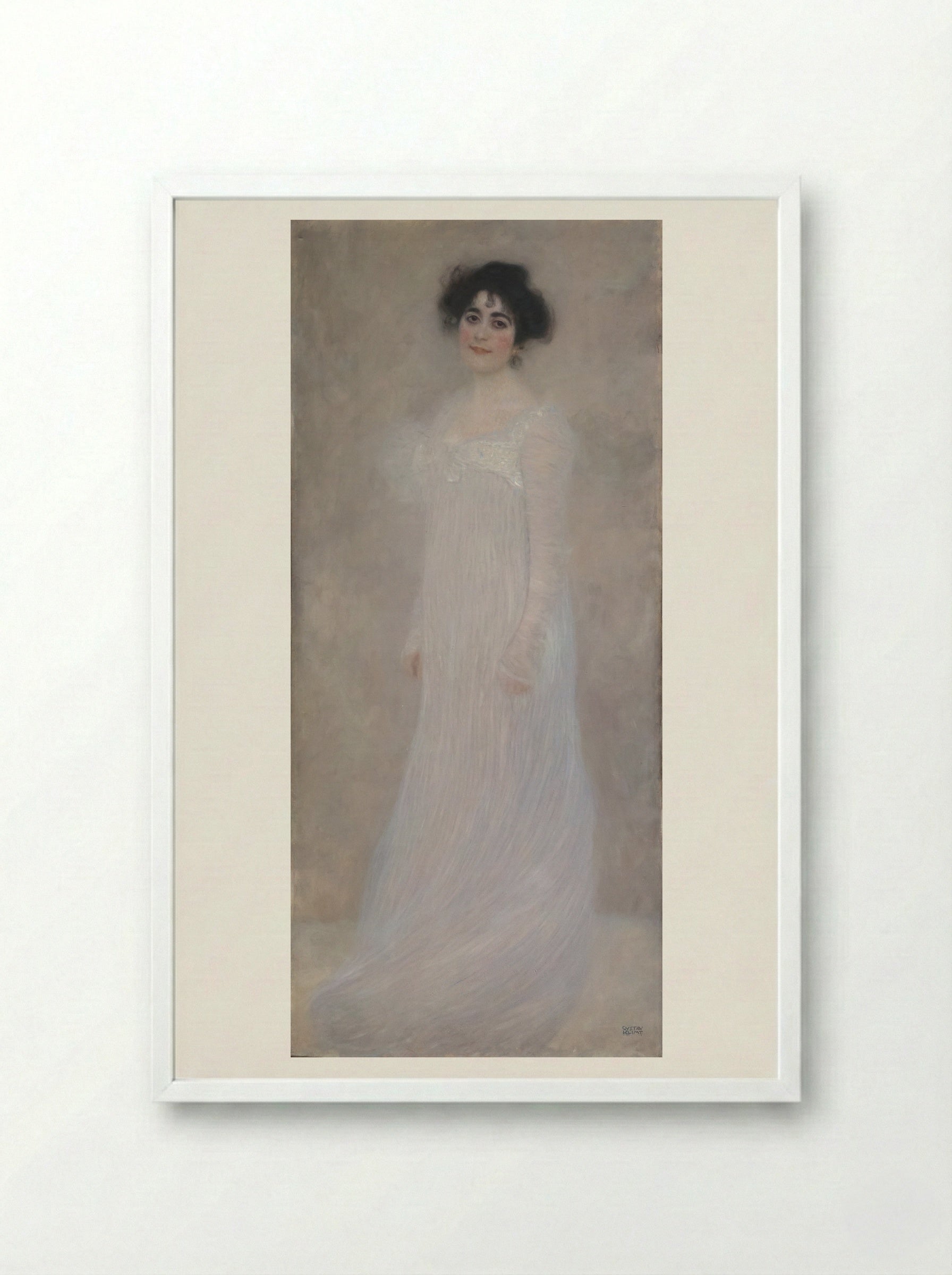 Serena Pulitzer Lederer - Gustav Klimt - Framed Print White