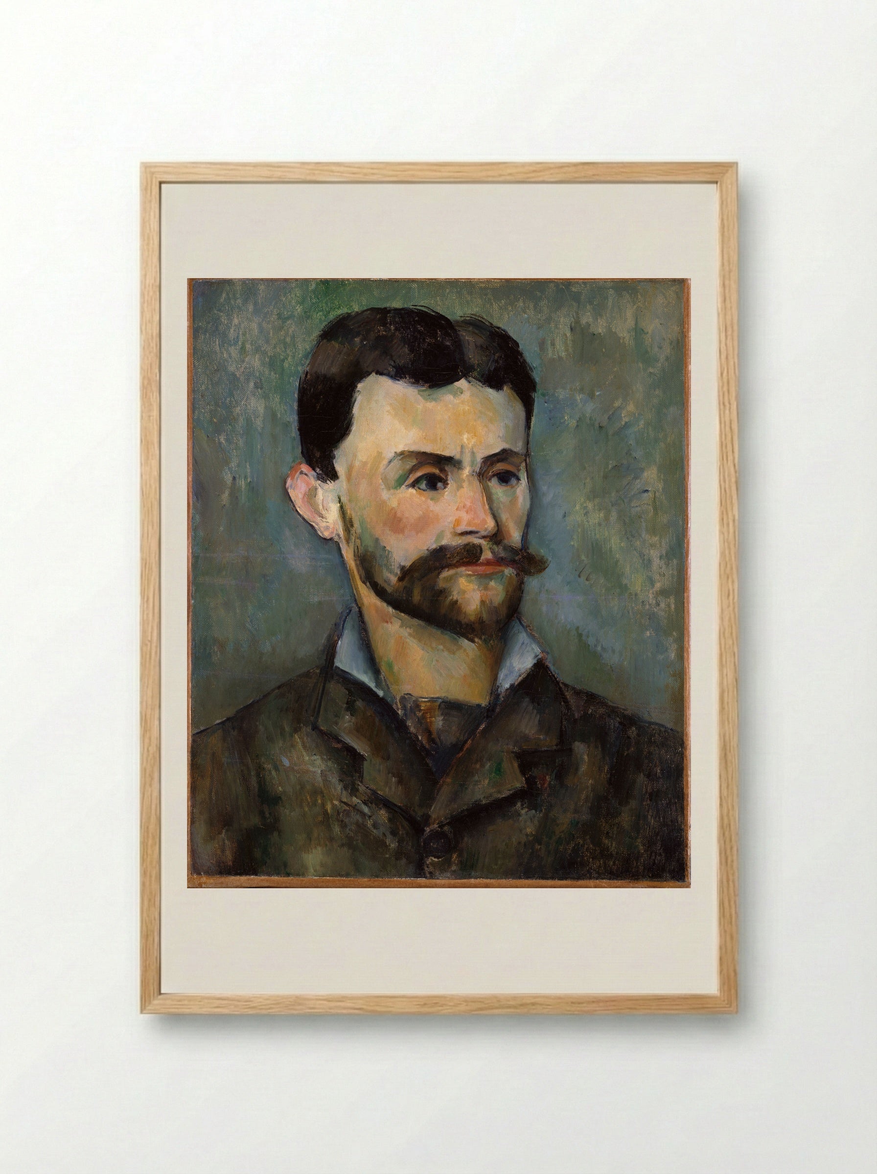 Portrait of Jules Peyron - Paul Cézanne - Framed Print Wood