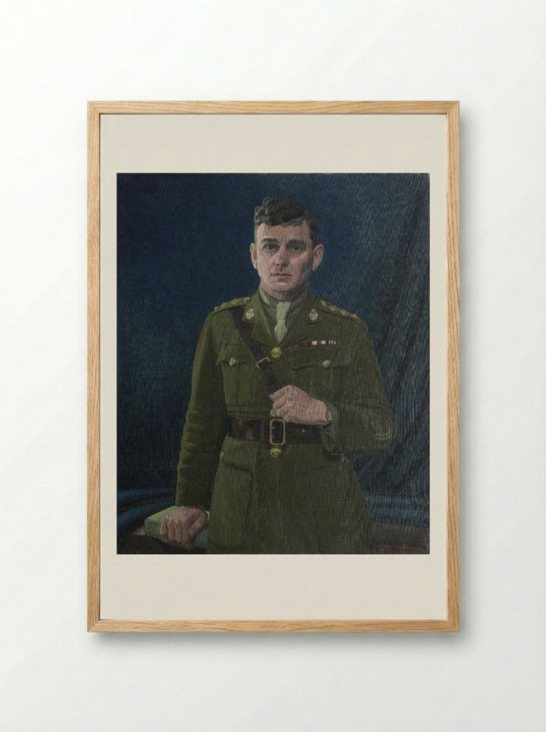 Captain George Burdon McKean, VC, MC - Leon Underwood - Framed Print Wood