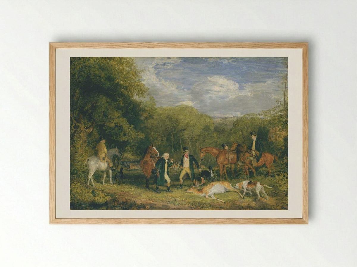 Buck Shooting - John Frederick Lewis - Framed Print Wood