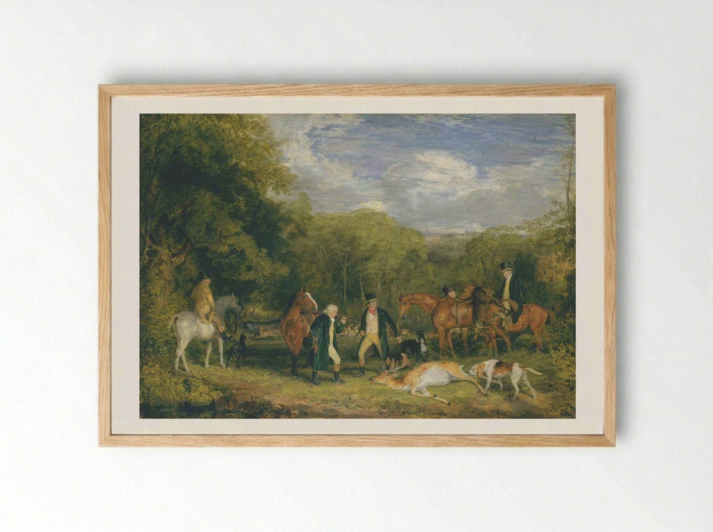 Buck Shooting - John Frederick Lewis - Framed Print Wood