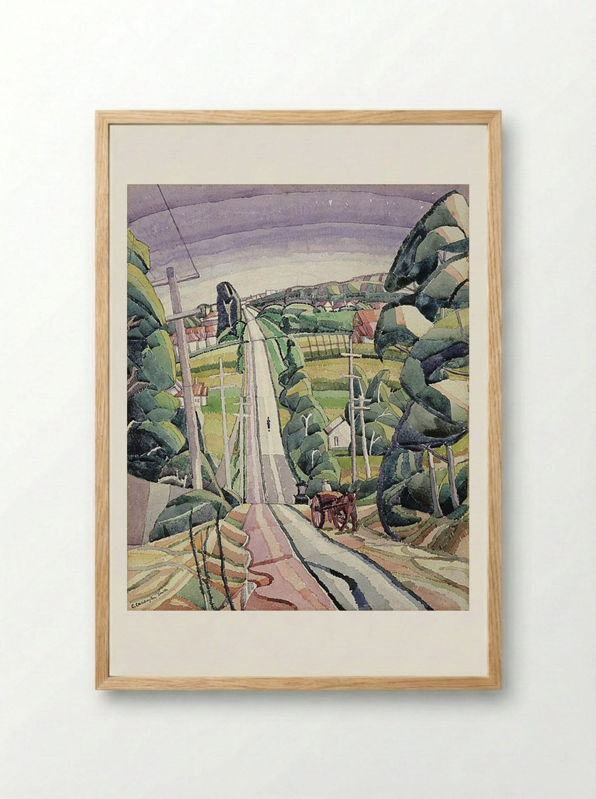 Eastern Road, Turramurra - Grace Cossington Smith - Framed Print Wood