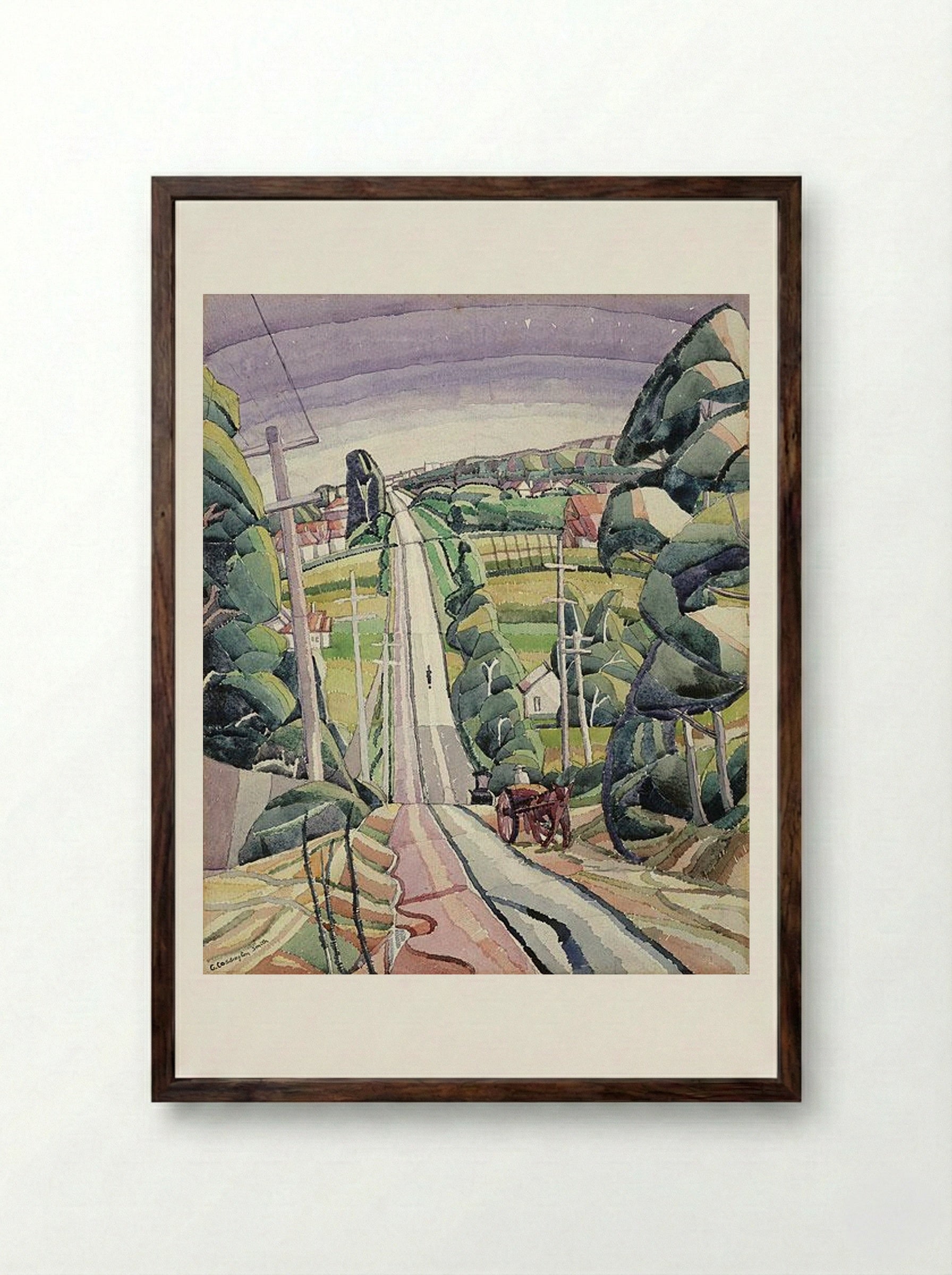 Eastern Road, Turramurra - Grace Cossington Smith - Framed Print Dark Wood
