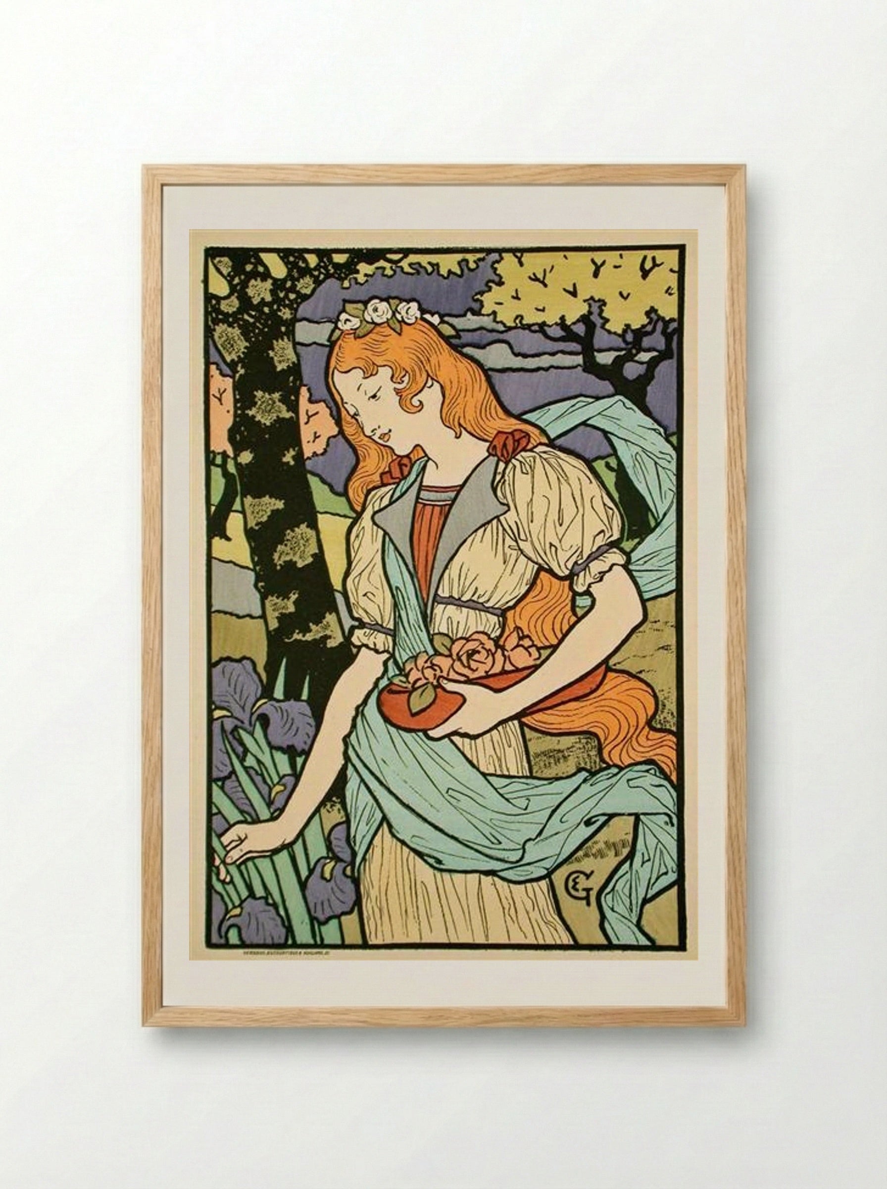 Grafton Gallery - Eugène Grasset - Framed Print Wood