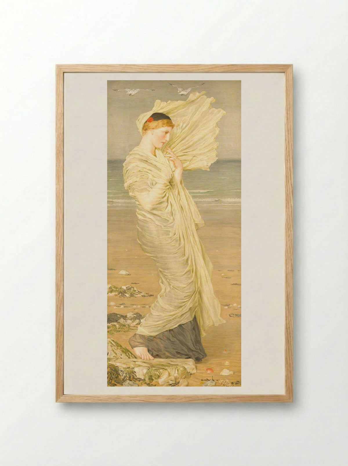 Seagulls - Albert Joseph Moore - Framed Print Wood