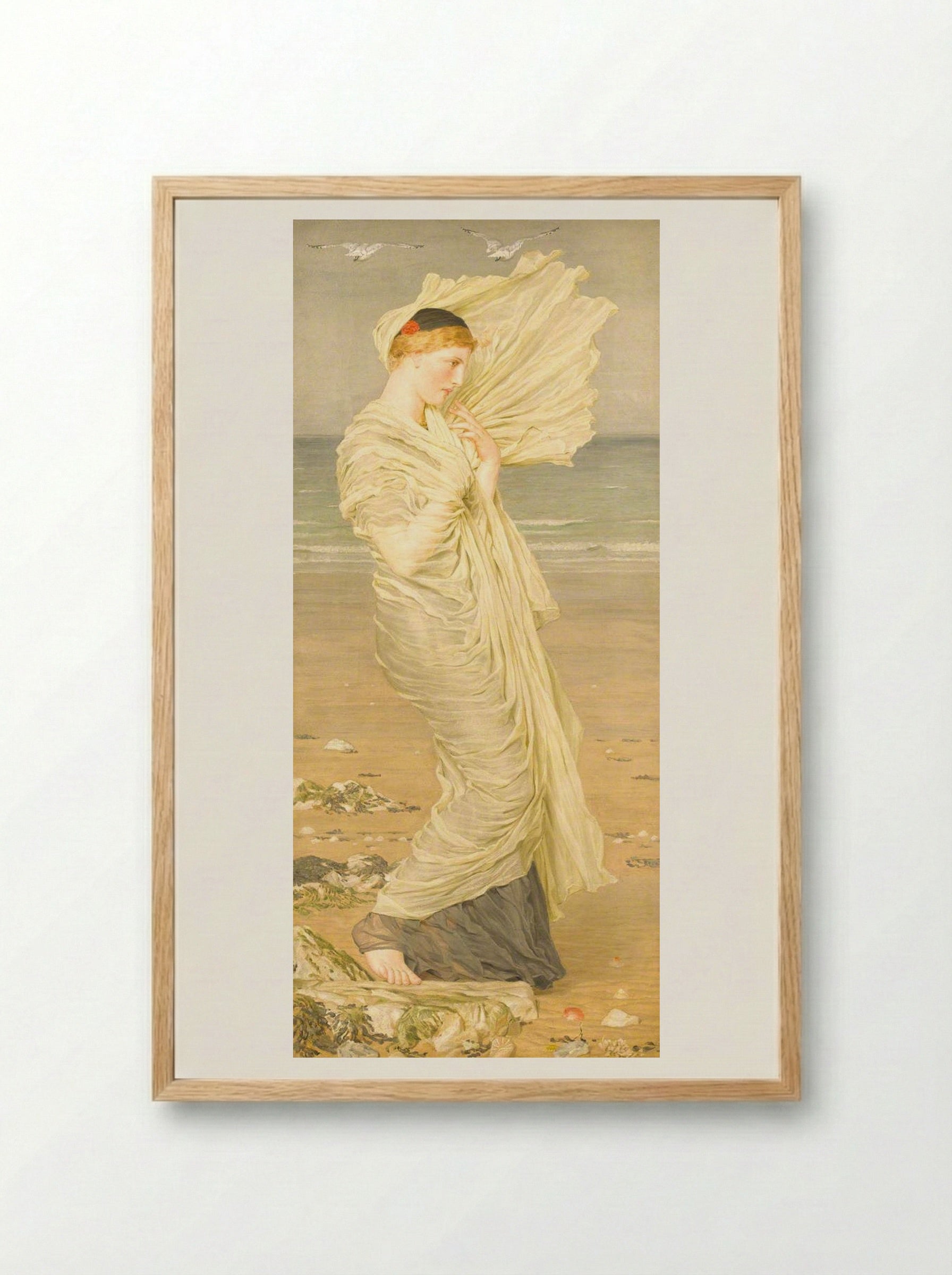 Seagulls - Albert Joseph Moore - Framed Print Wood