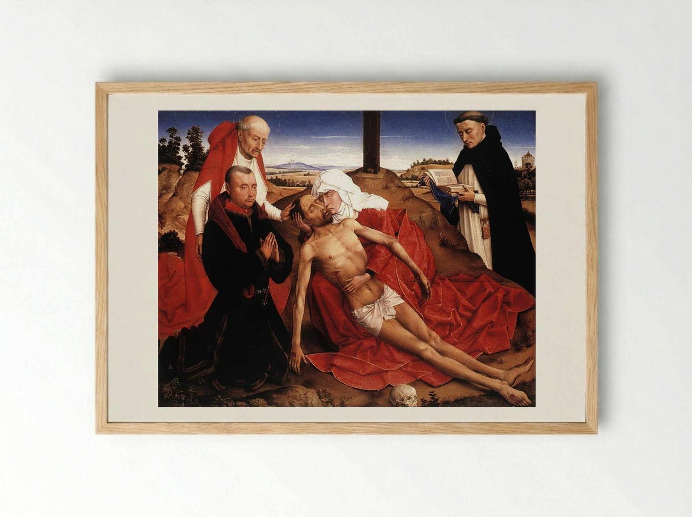 Lamentation - Rogier van der Weyden - Framed Print Wood