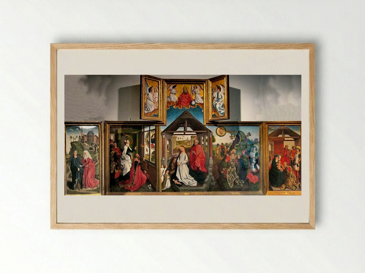 The Bladelin Triptych - Rogier van der Weyden - Framed Print Wood