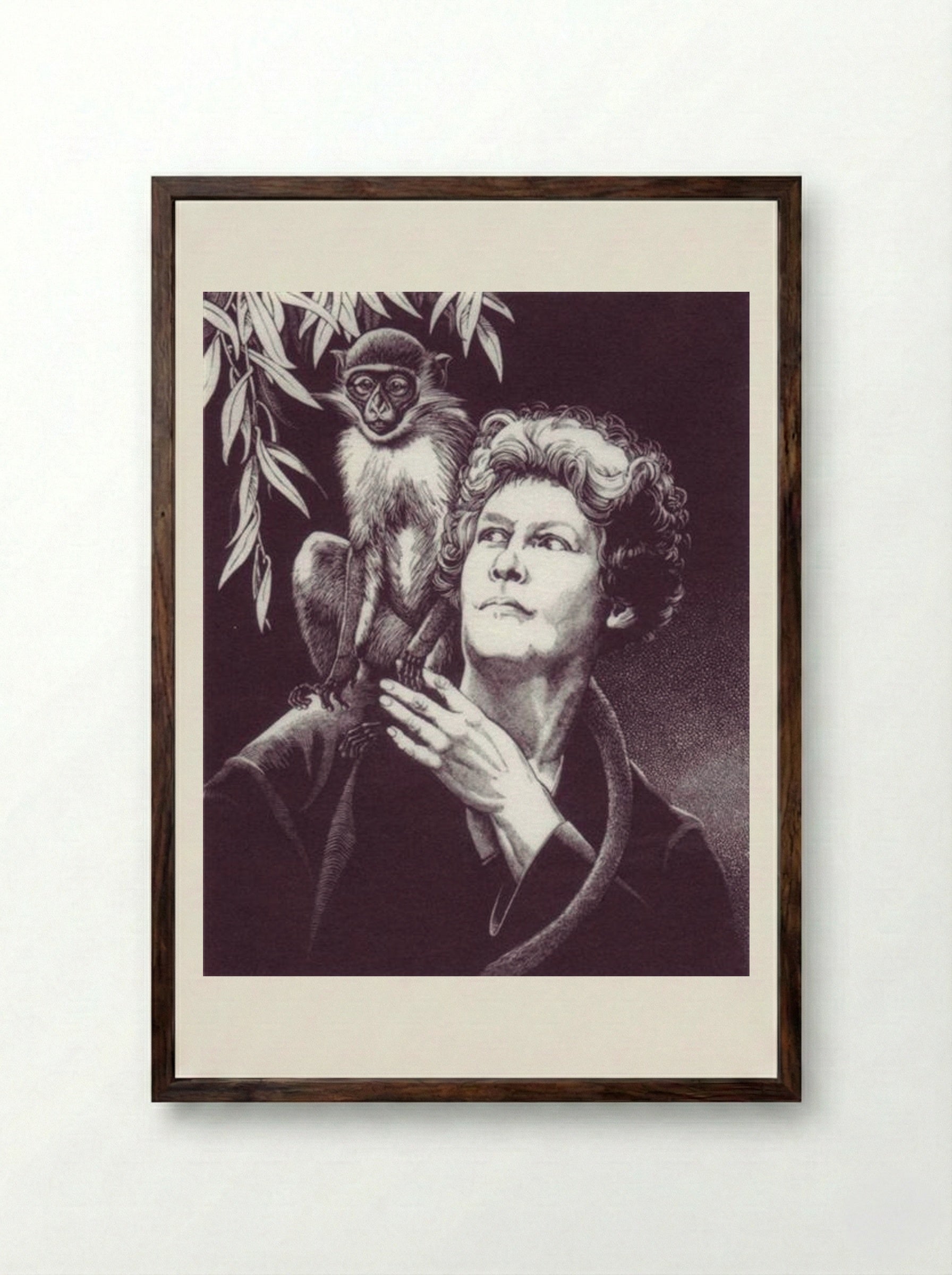Jaspa and Me - Dorothy Lathrop - Framed Print Dark Wood
