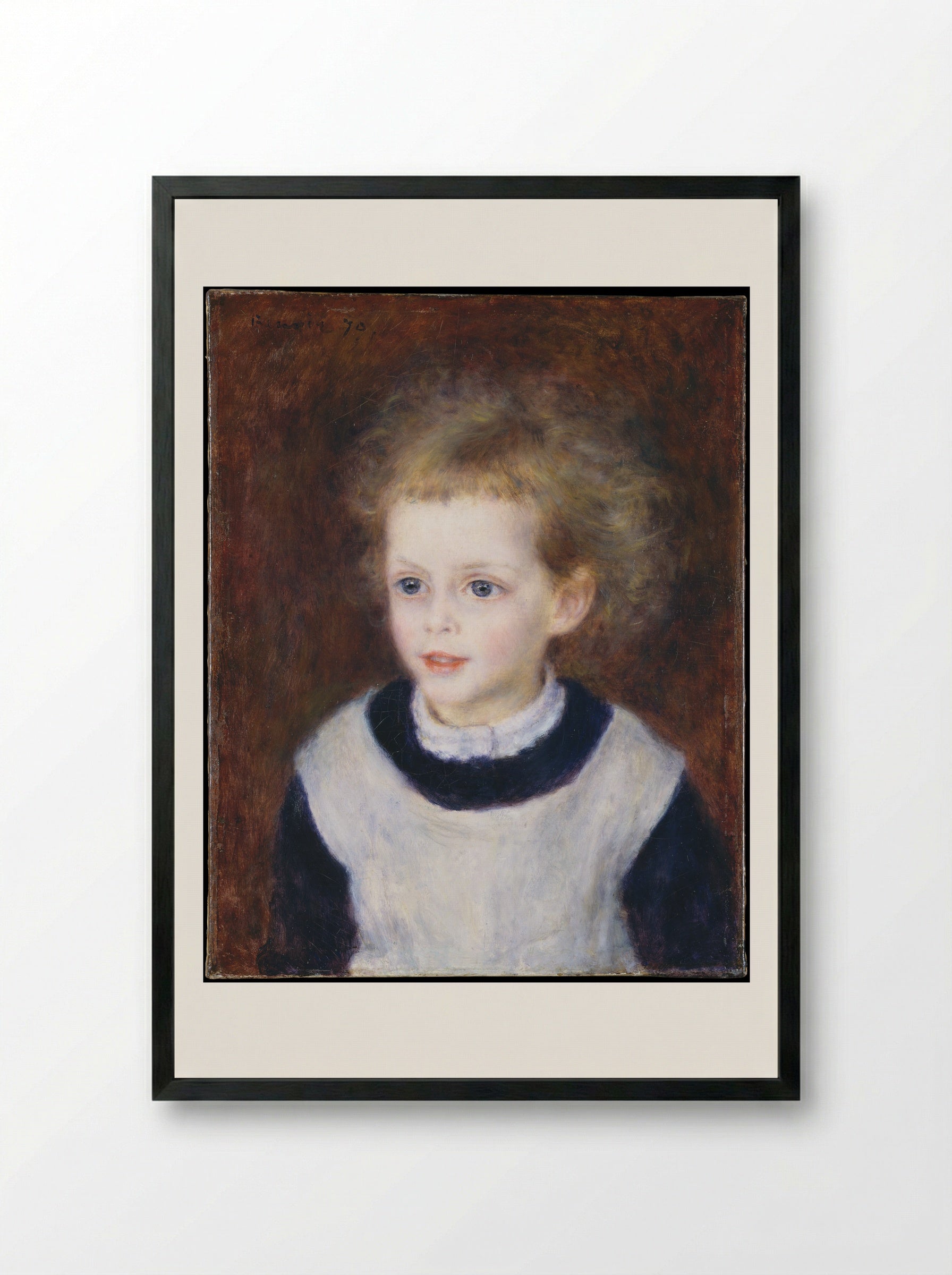 Marguerite-Thérèse (Margot) Berard - Auguste Renoir - Framed Print Black