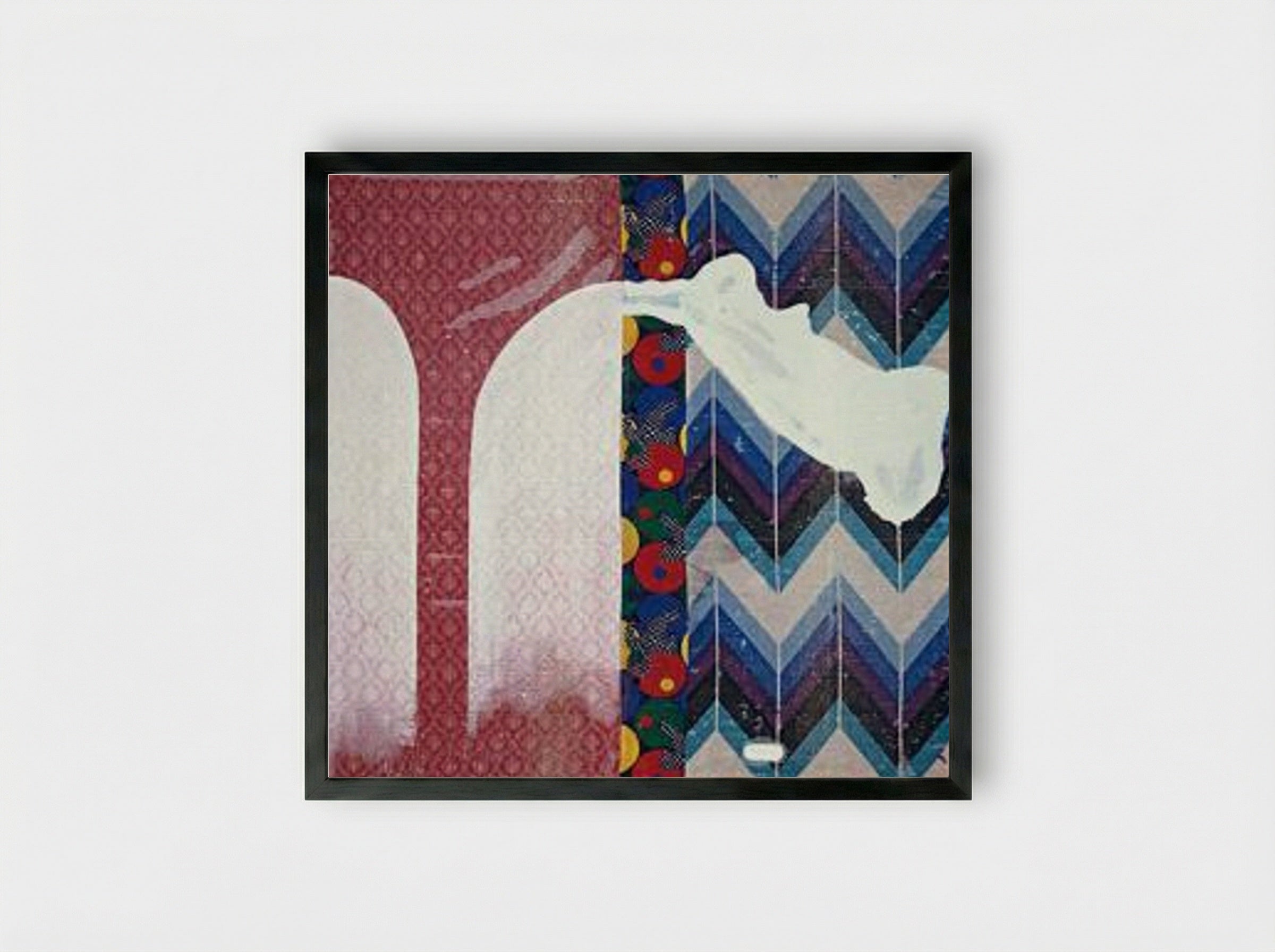 Untitled (Lens Painting) - Sigmar Polke - Framed Print Black