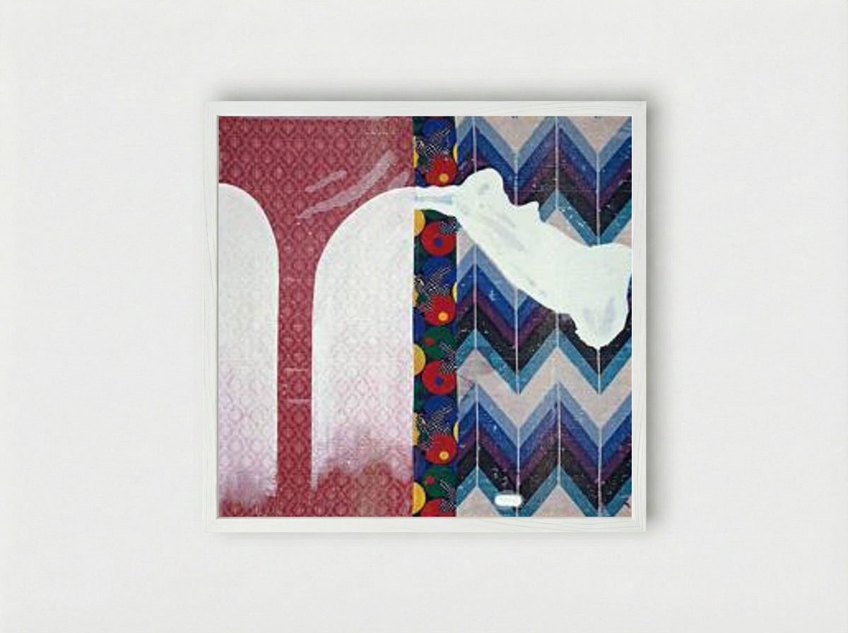 Untitled (Lens Painting) - Sigmar Polke - Framed Print White