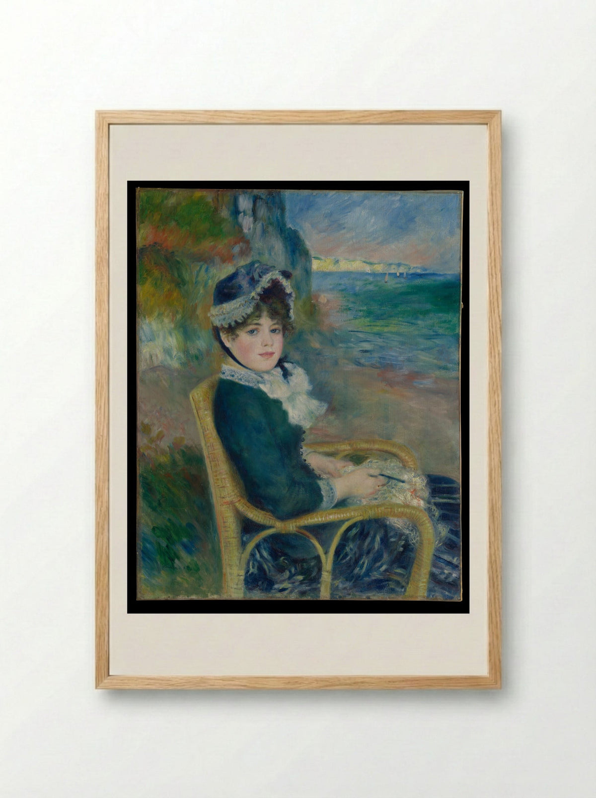 By the Seashore - Auguste Renoir - Framed Print Wood