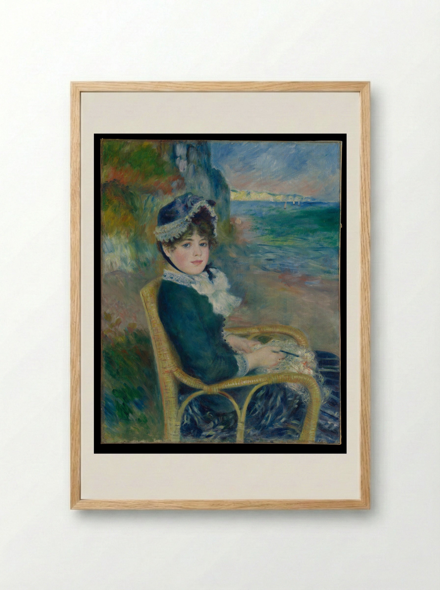 By the Seashore - Auguste Renoir - Framed Print Wood