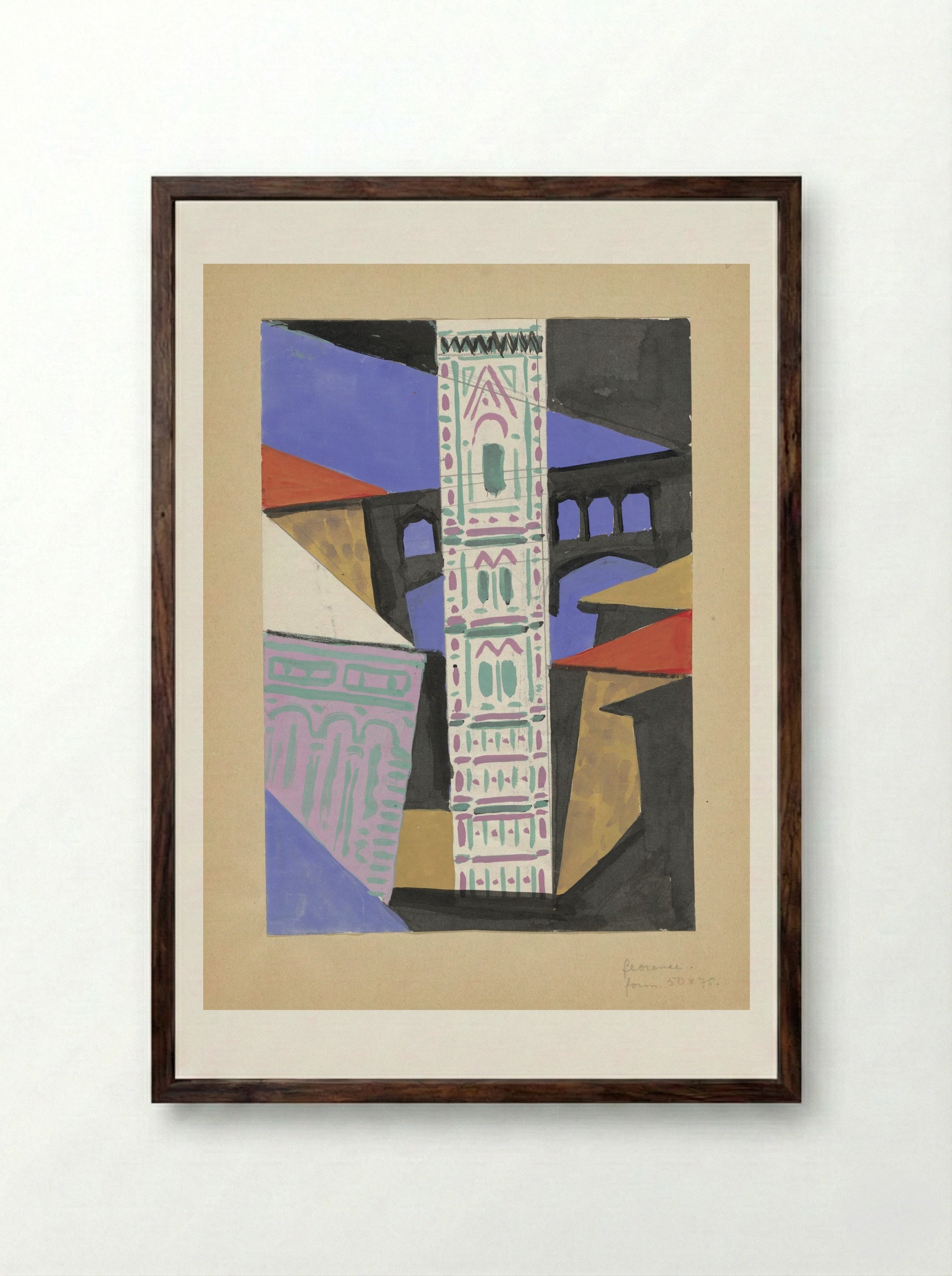 Florence - Ger Gerrits - Framed Print Dark Wood