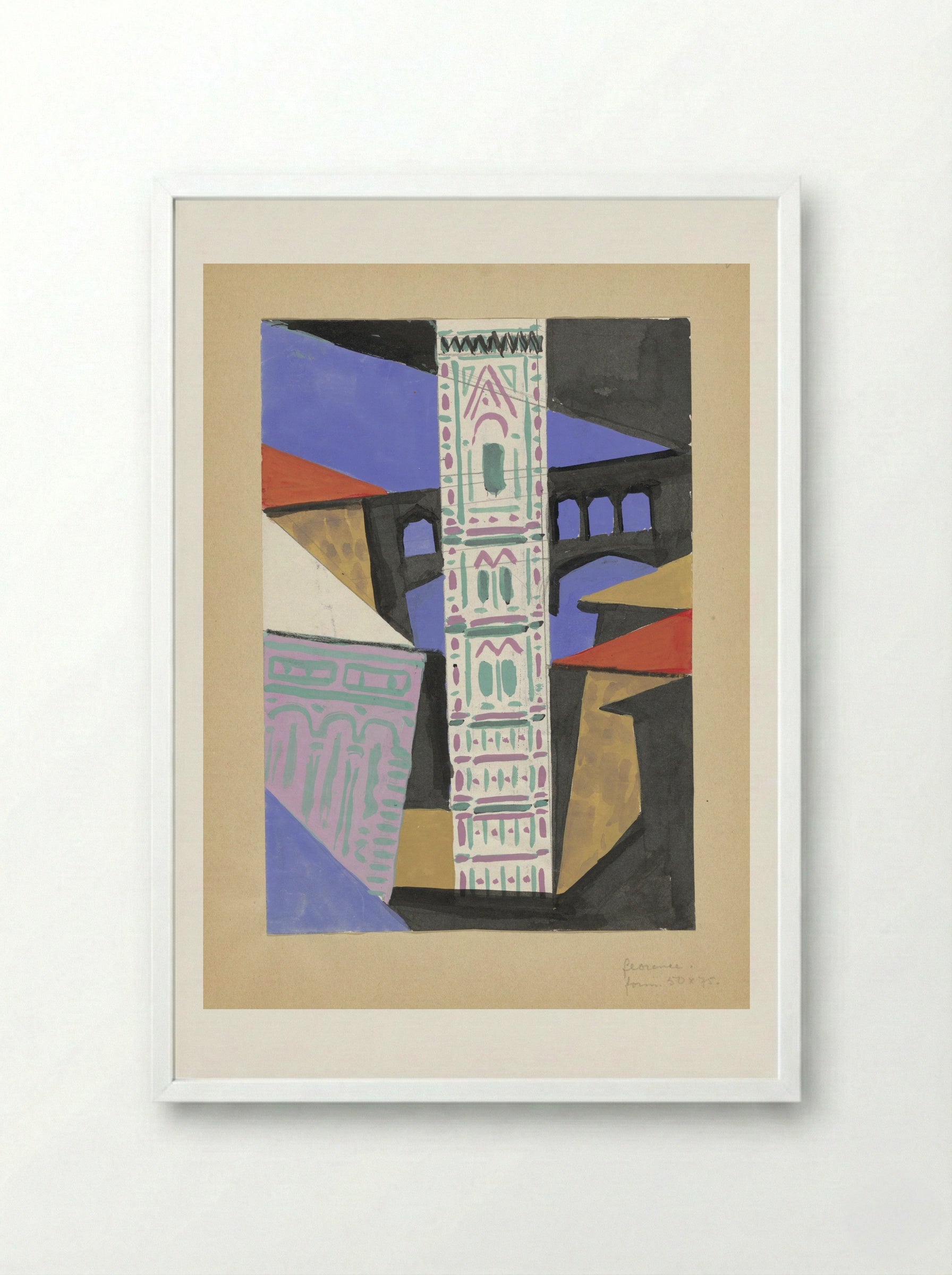 Florence - Ger Gerrits - Framed Print White