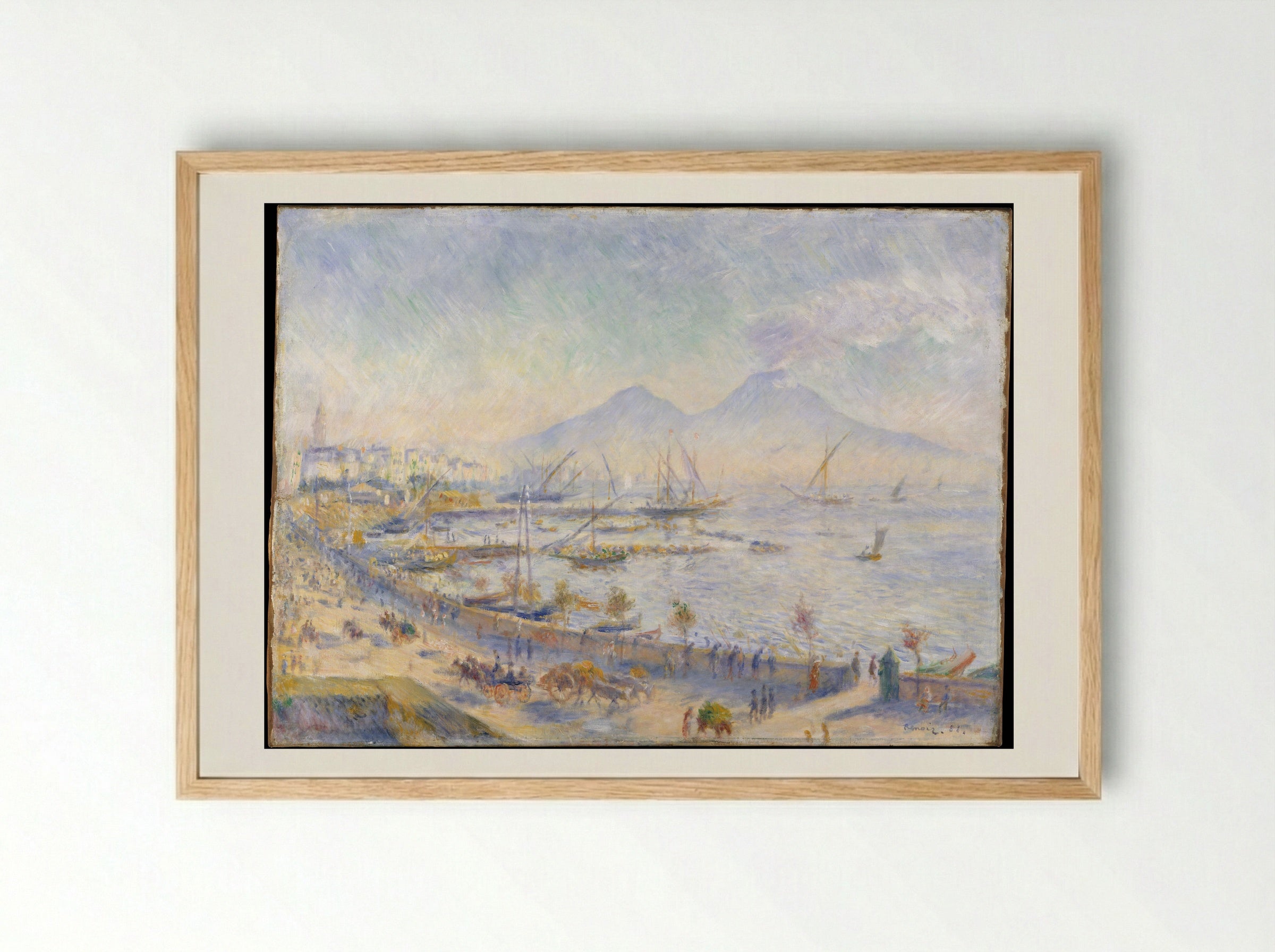 The Bay of Naples - Auguste Renoir - Framed Print Wood