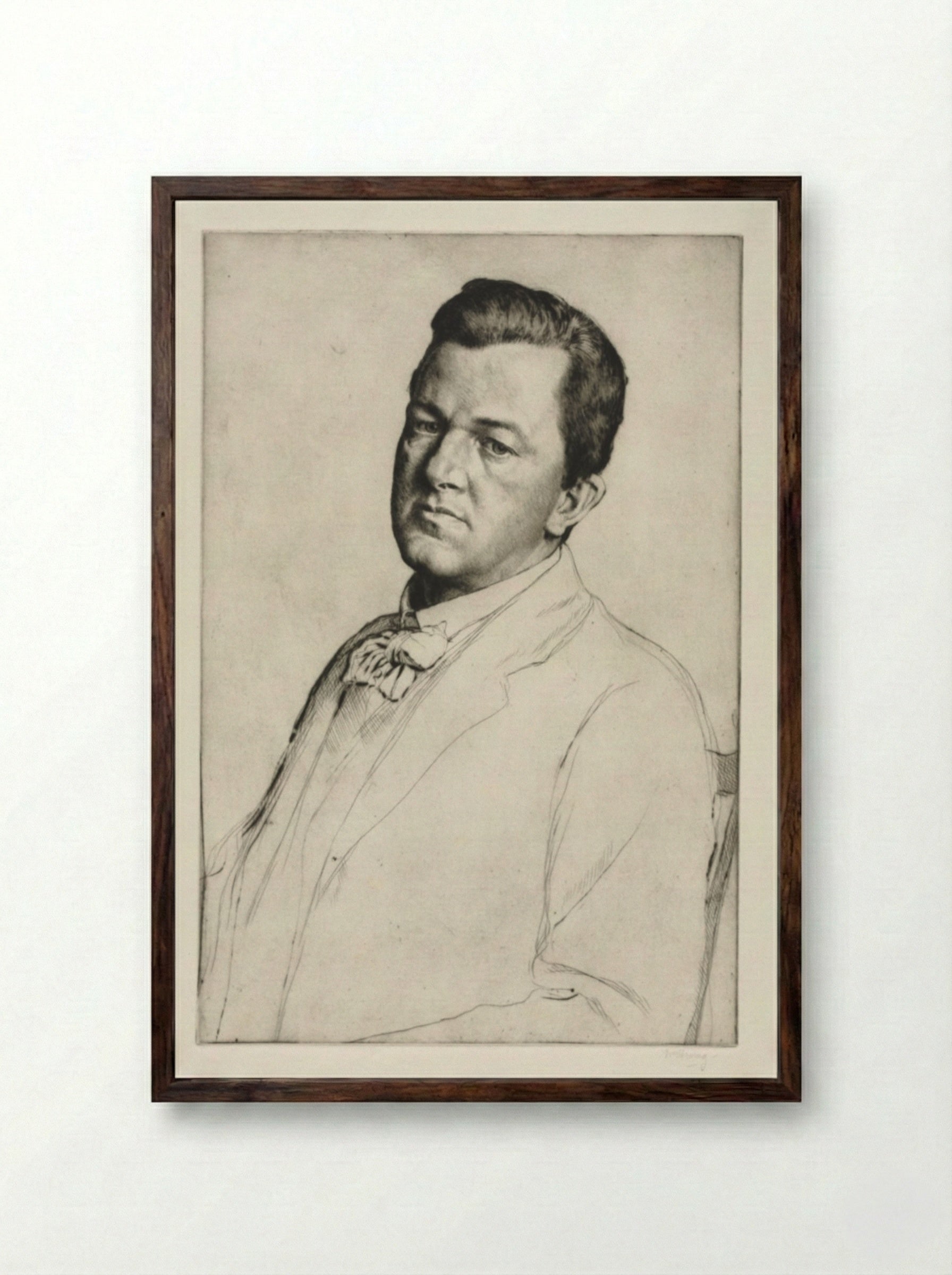 Sir Charles Holroyd - William Strang - Framed Print Dark Wood