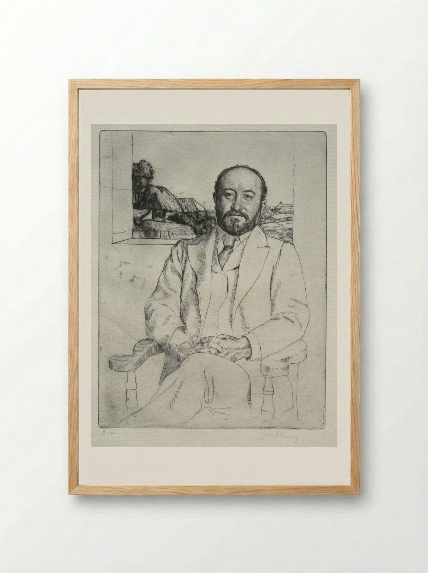 C. J. Knowles - William Strang - Framed Print Wood