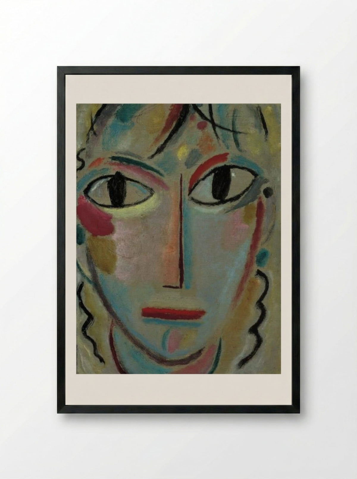 Astonishment - Alexej von Jawlensky - Framed Print Black