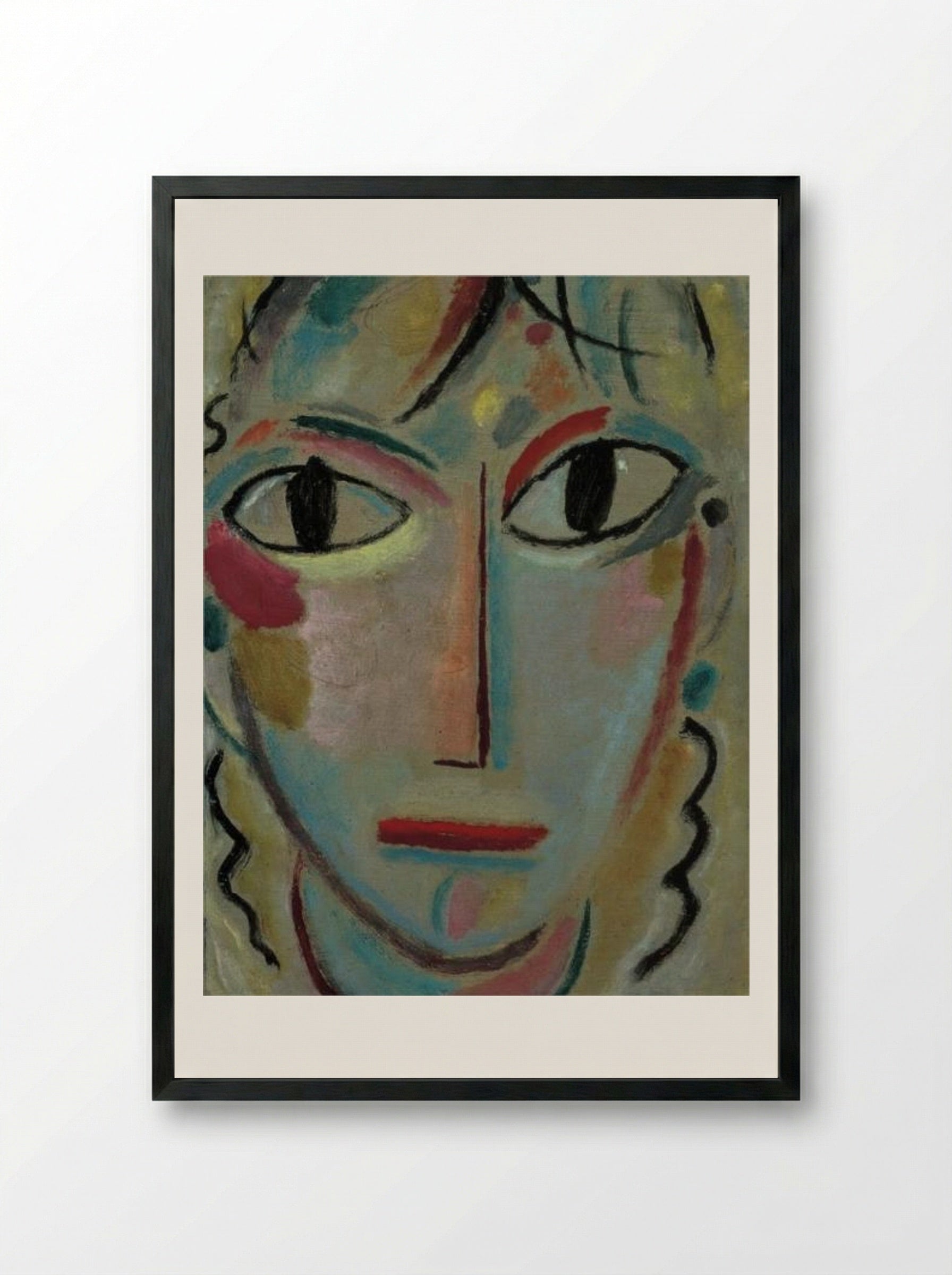 Astonishment - Alexej von Jawlensky - Framed Print Black