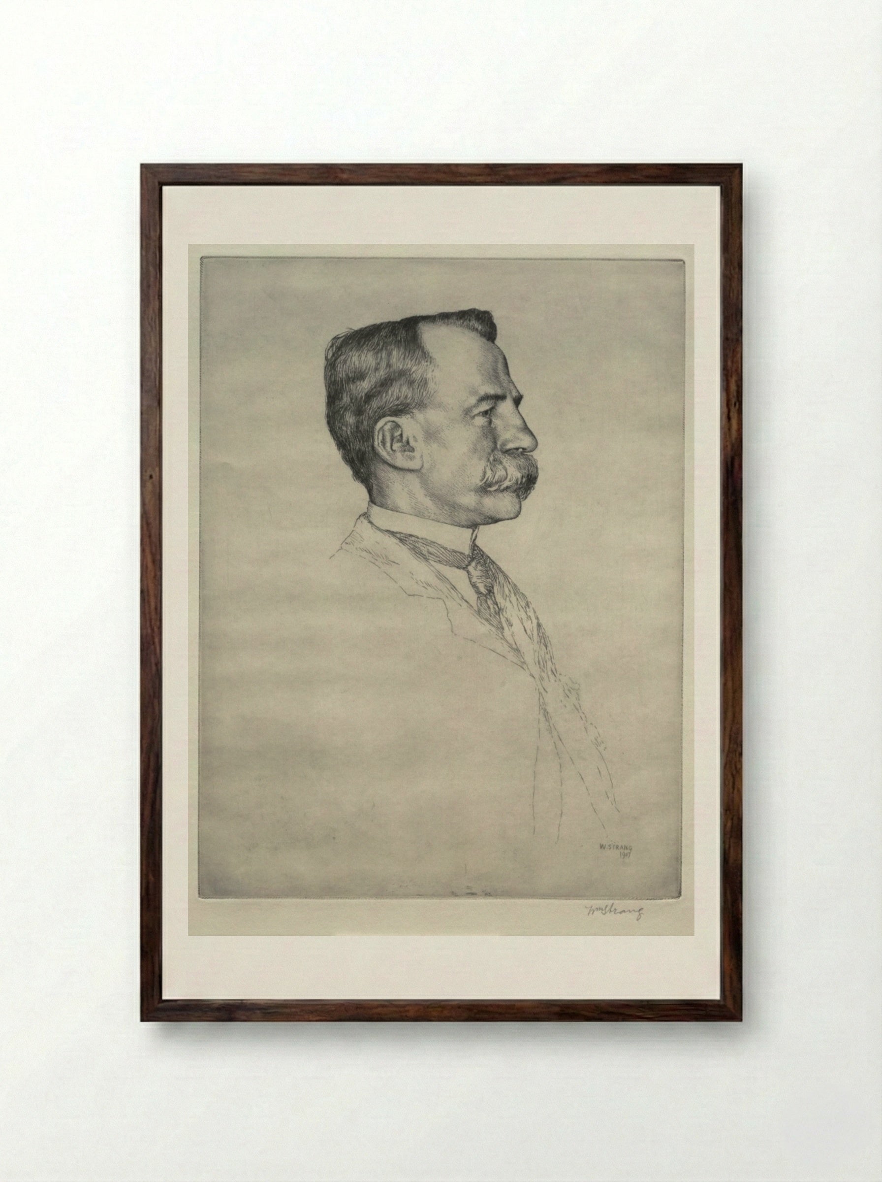 E. T. Bull - William Strang - Framed Print Dark Wood
