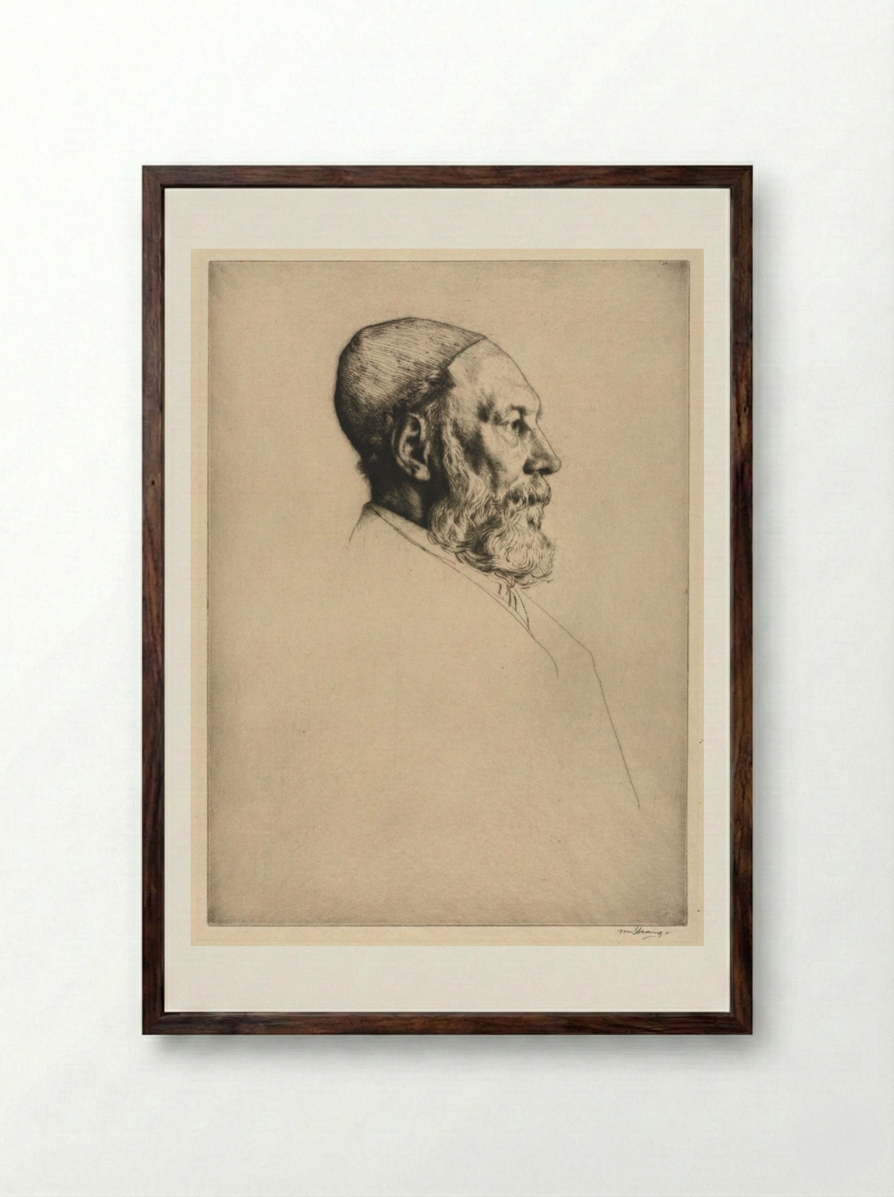 Frederick Goulding - William Strang - Framed Print Dark Wood