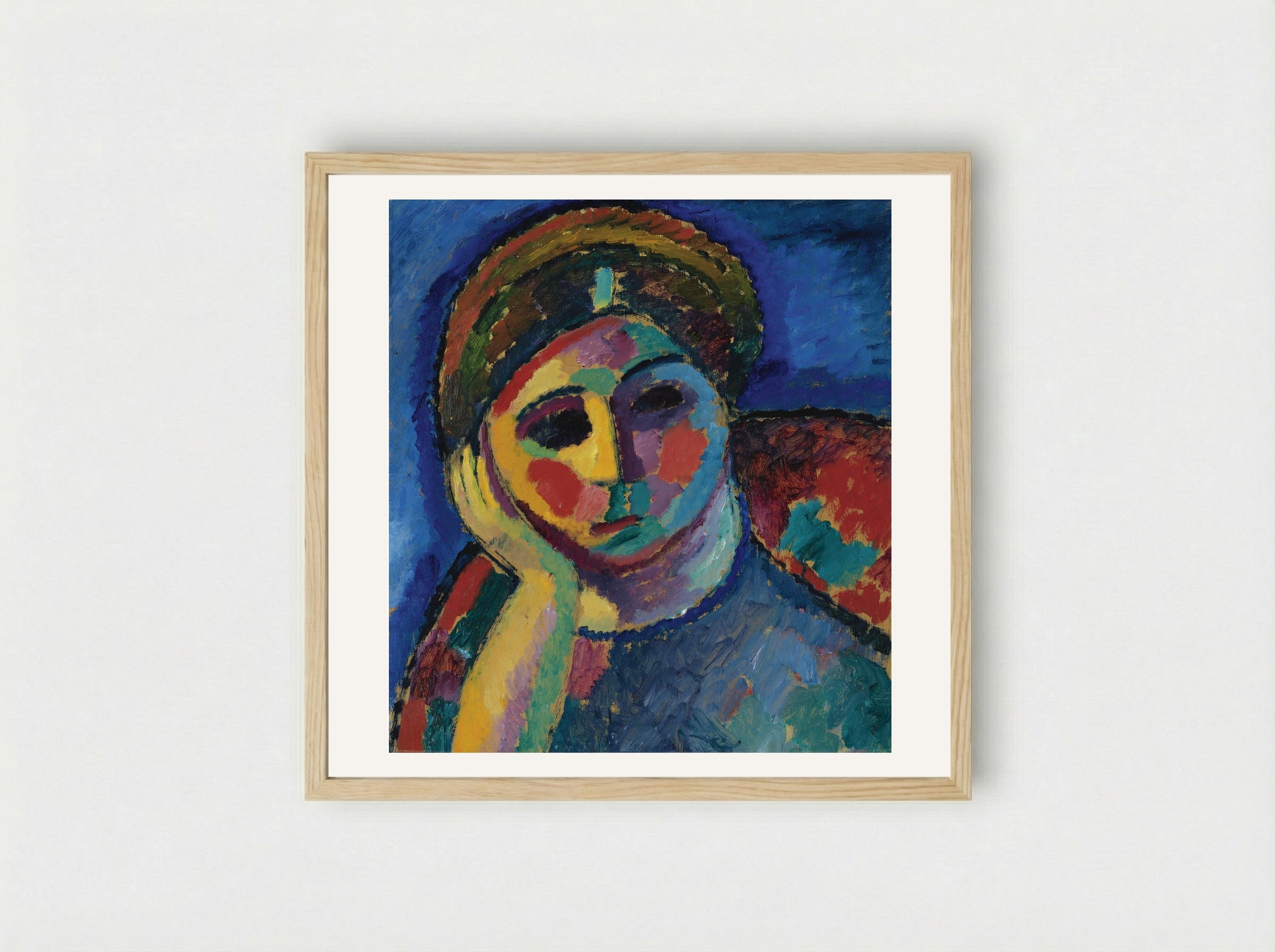 The Thinking Woman - Alexej von Jawlensky - Framed Print Wood