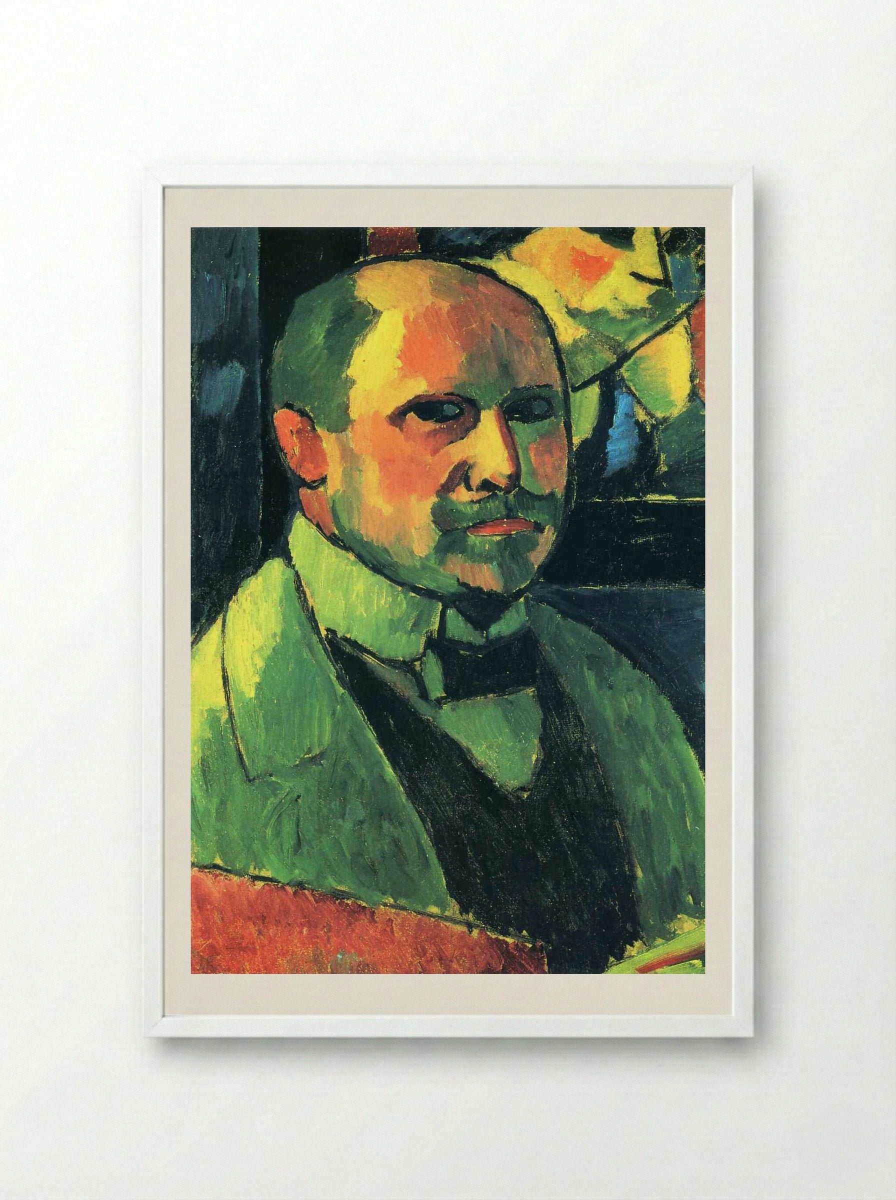 Self-portrait - Alexej von Jawlensky - Framed Print White