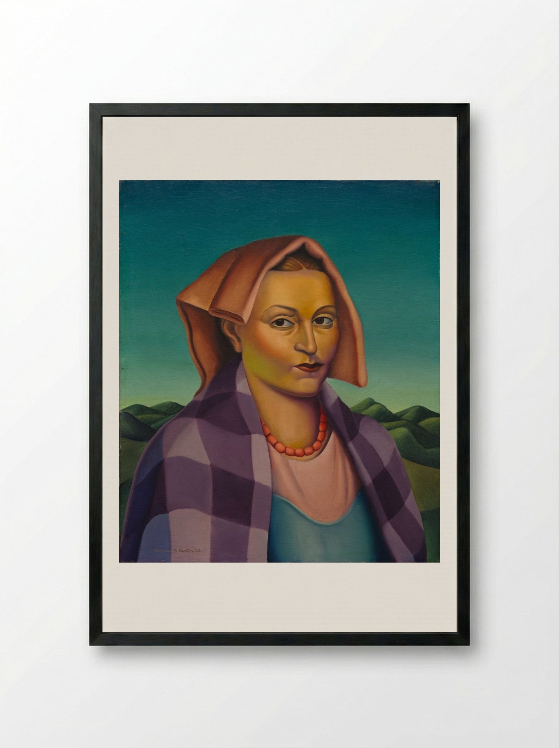 A Woman of the Sabines - Clarence Holbrook Carter - Framed Print Black