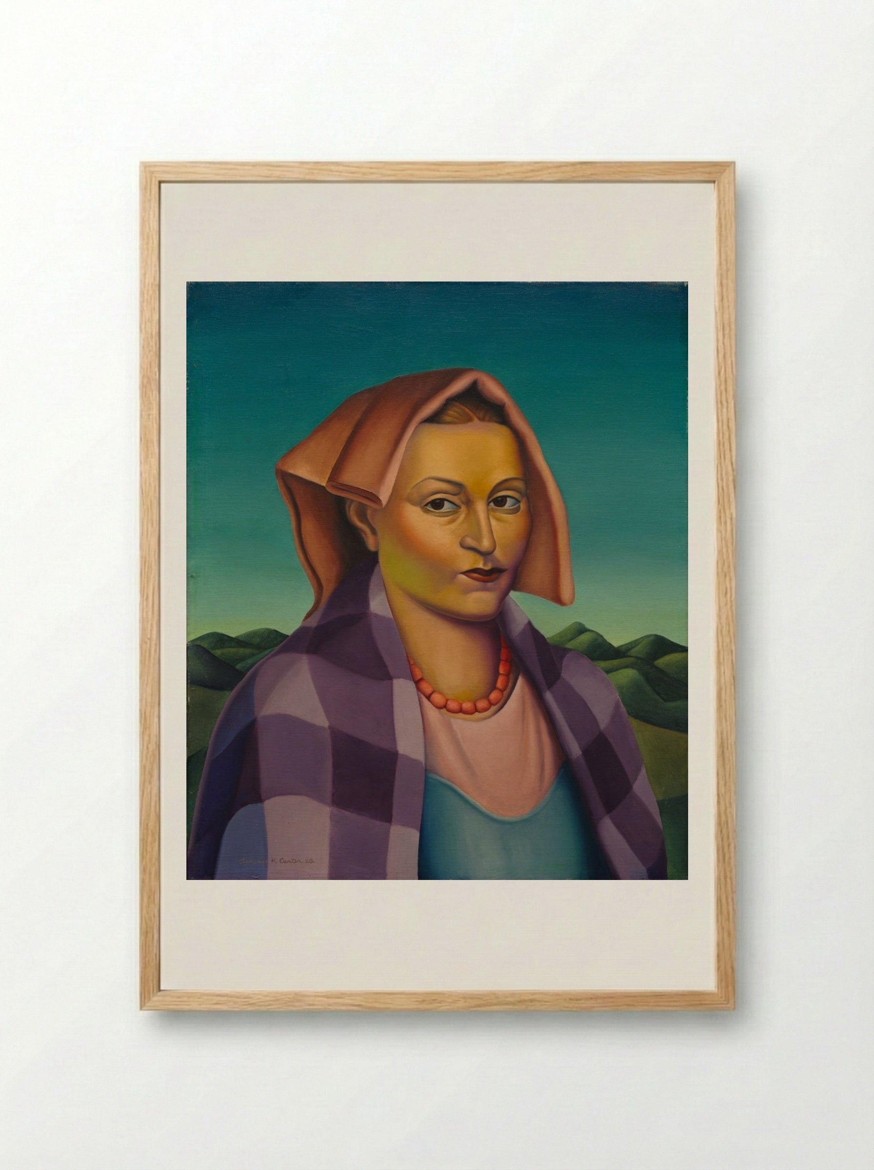A Woman of the Sabines - Clarence Holbrook Carter - Framed Print Wood