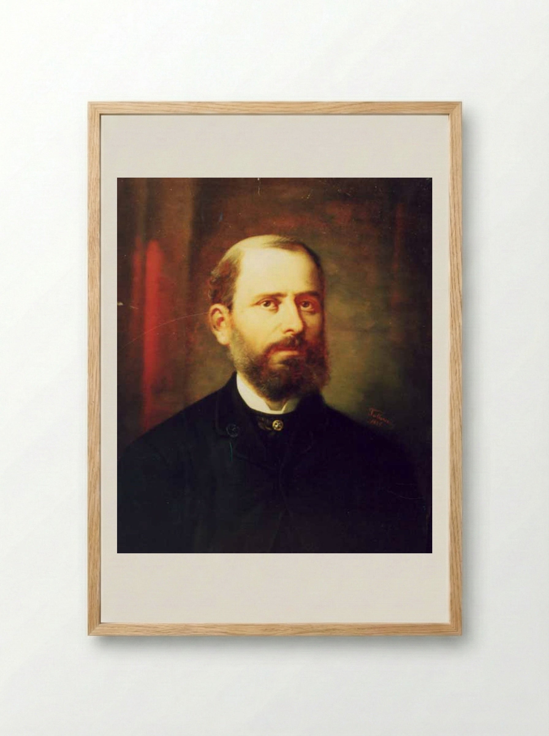 Ion Grădişteanu - Gheorghe Tattarescu - Framed Print Wood