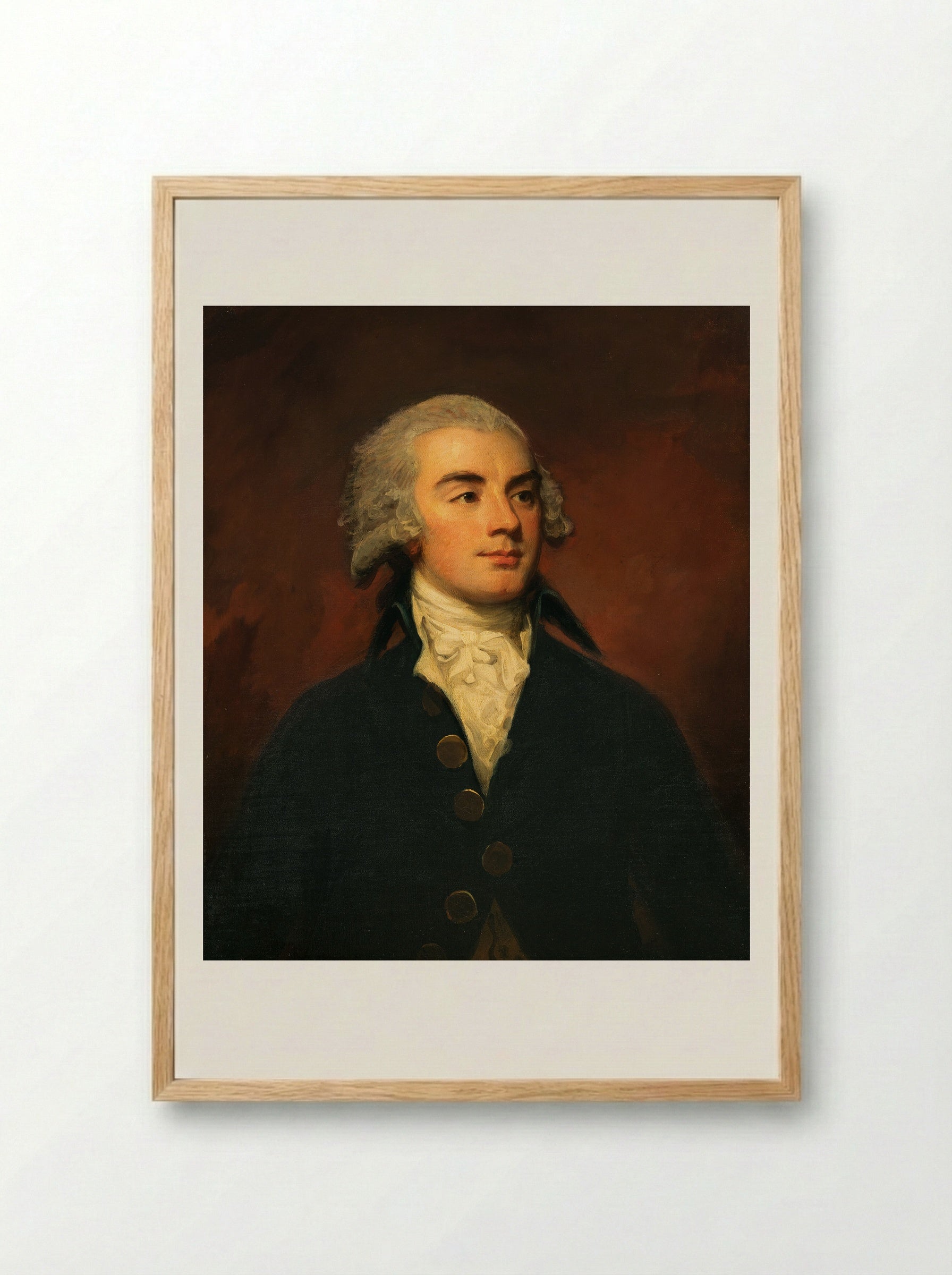 Hugh Scott of Harden - George Romney - Framed Print Wood