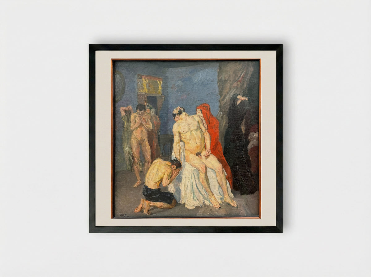 The Duchess - Max Beckmann - Framed Print Black