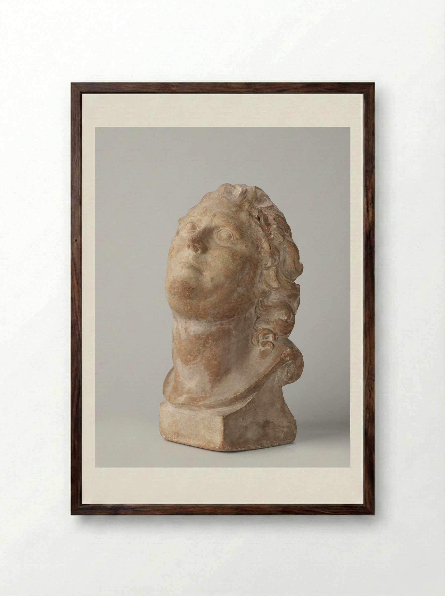 Portret van Johann Hinrich Pratje - Jan Stolker - Framed Print Dark Wood
