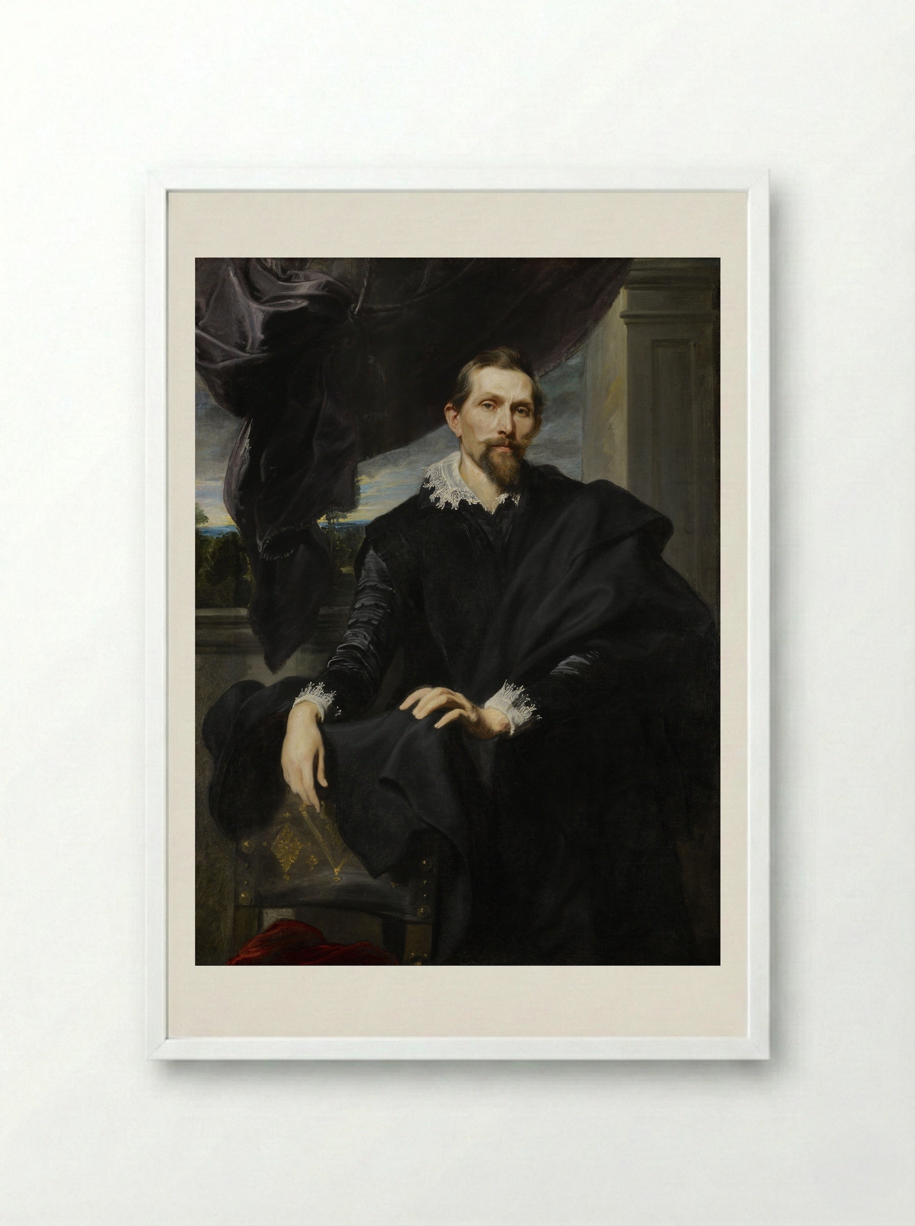 Frans Snyders - Anthony van Dyck - Framed Print White