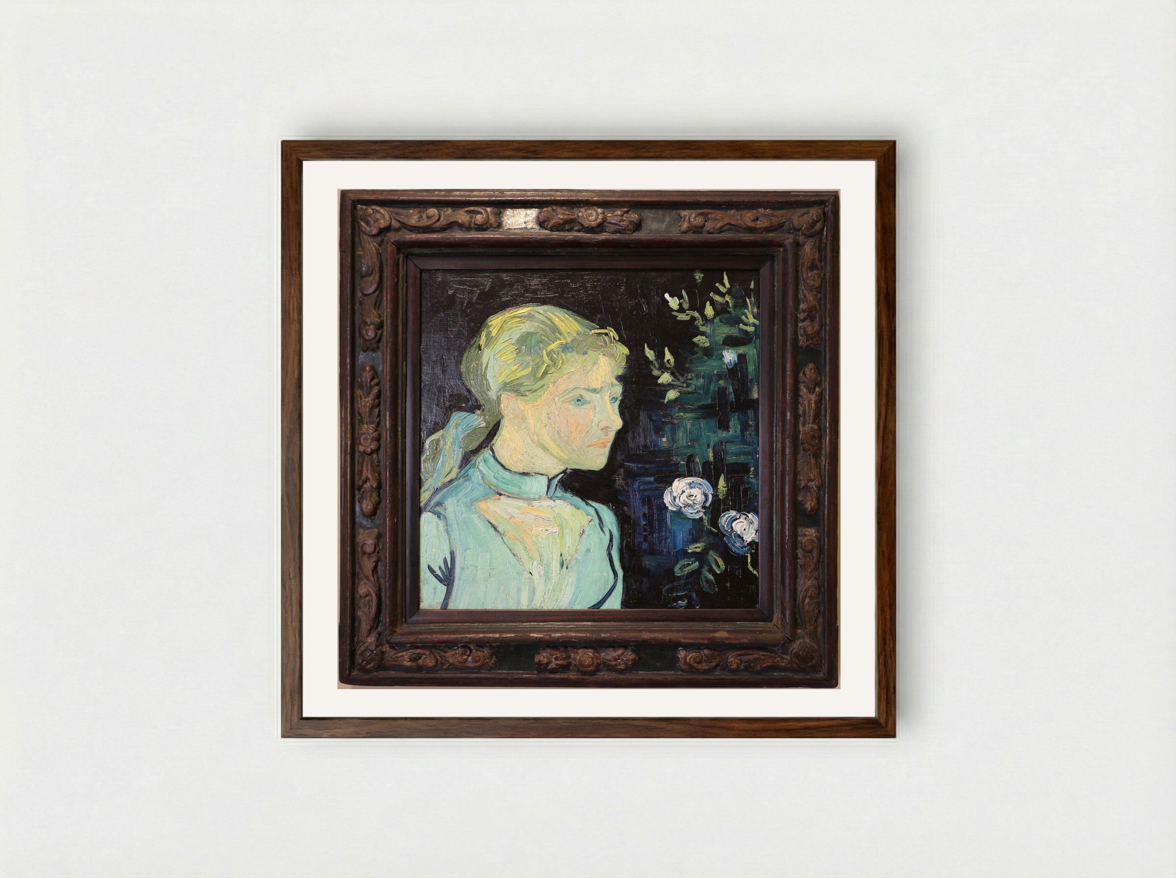 Adeline Ravoux - Vincent van Gogh - Framed Print Dark Wood