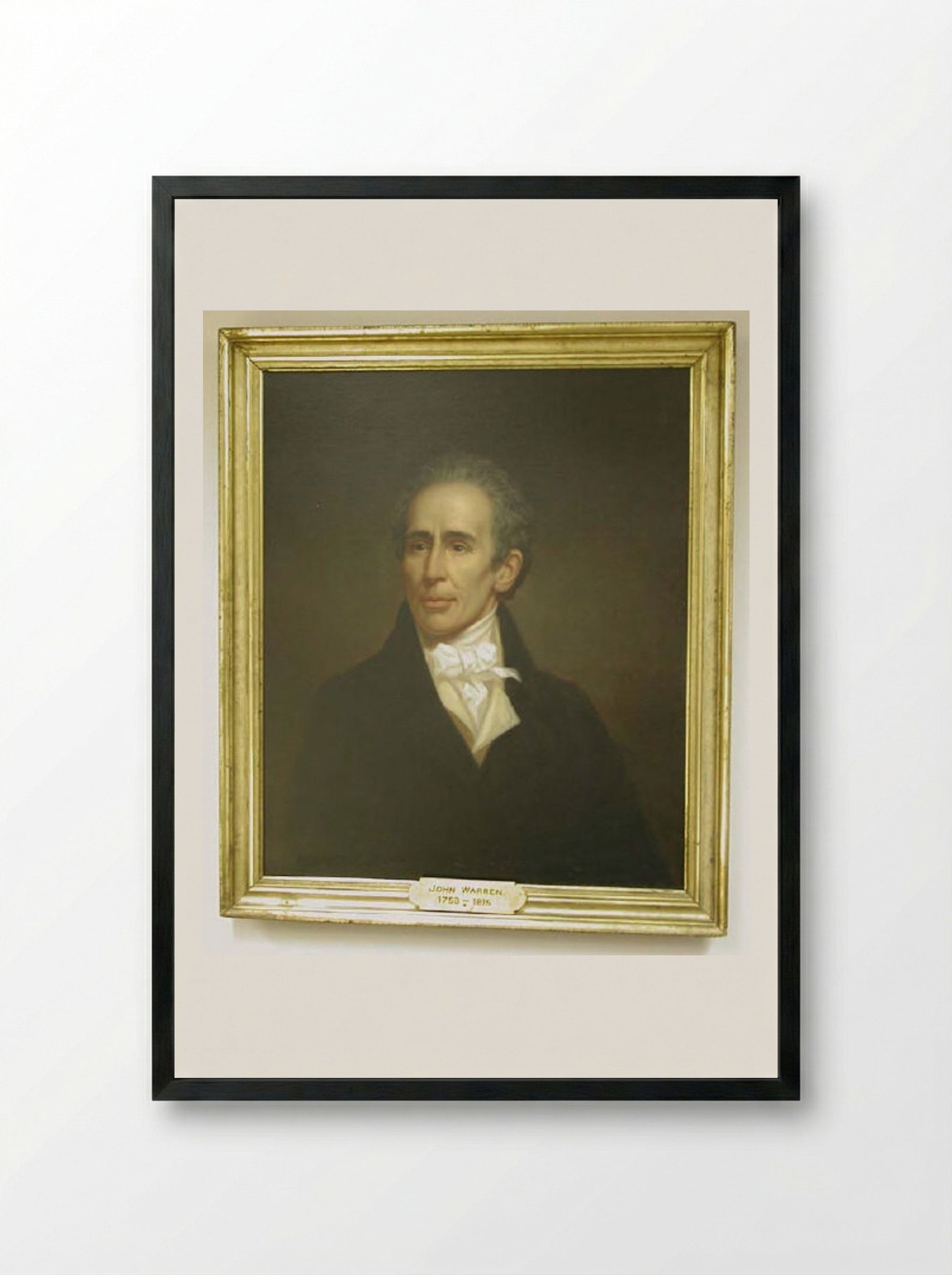 John Warren (1753-1815), after Rembrandt Peale - Fine Art Print - Framed Print Black
