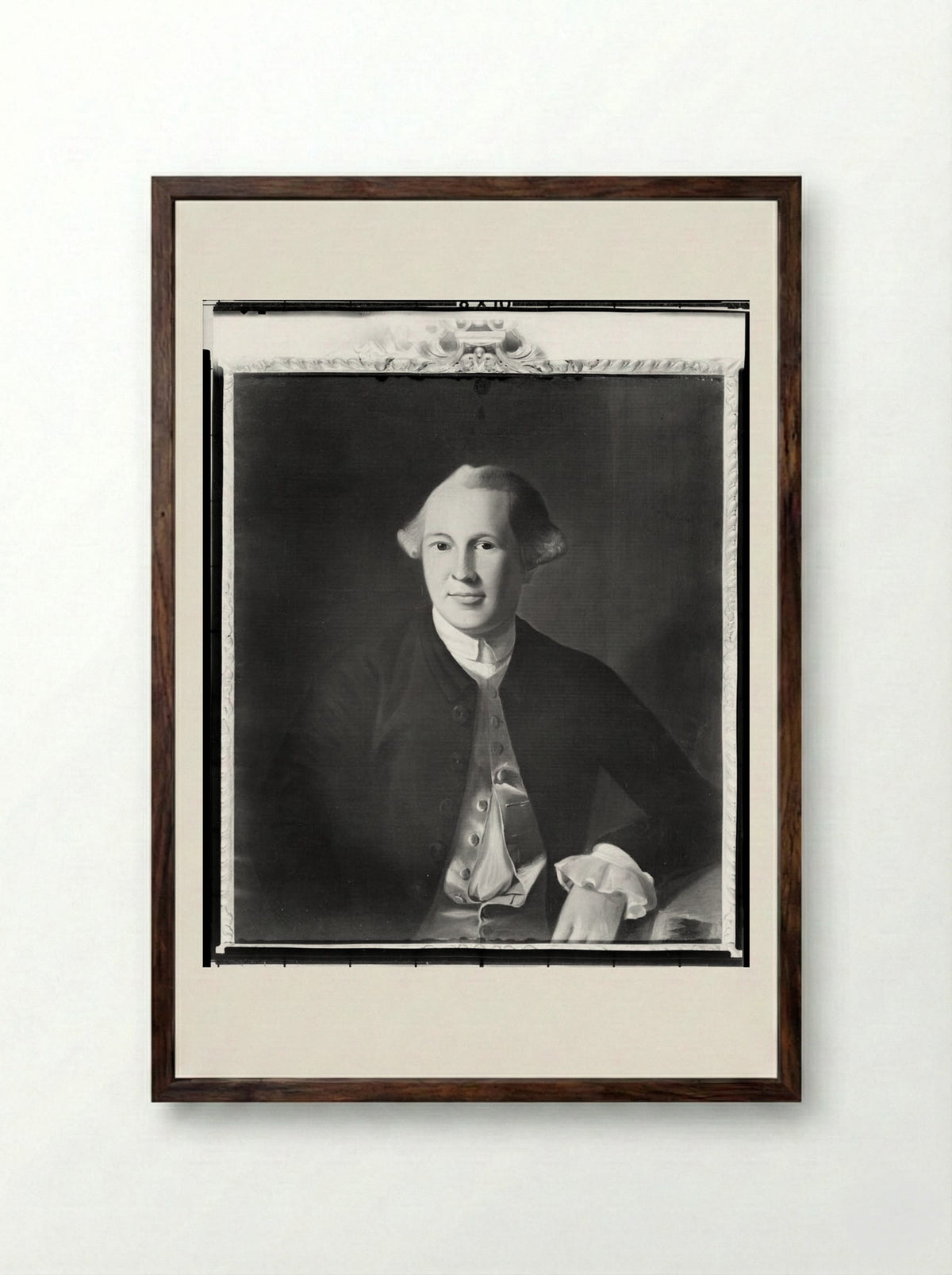 Joseph Warren (1741-1775), after John Singleton Copley - Fine Art Print - Framed Print Dark Wood